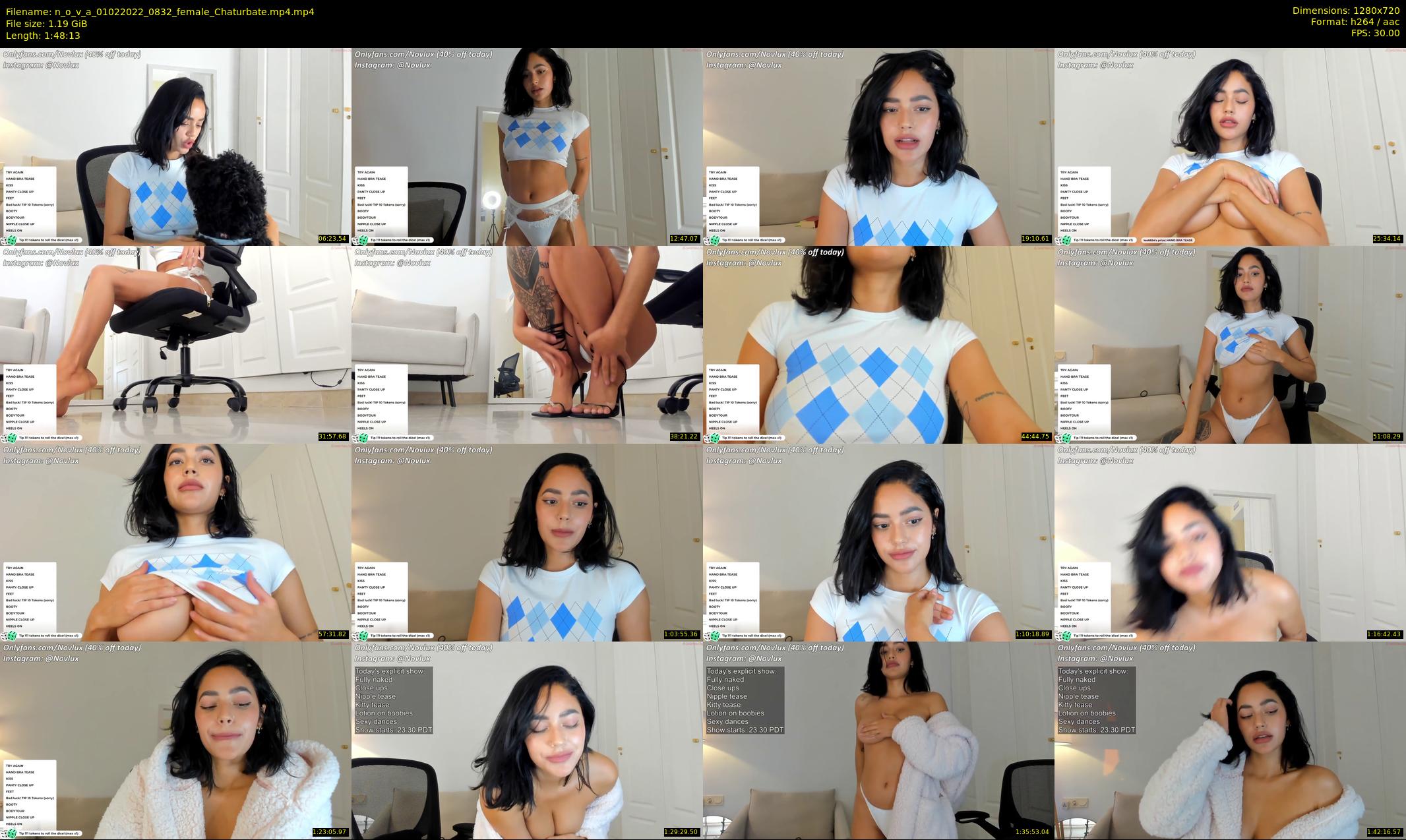 n_o_v_a — 109 minute Chaturbate female cam show recording, 720p, Feb 1, 2022