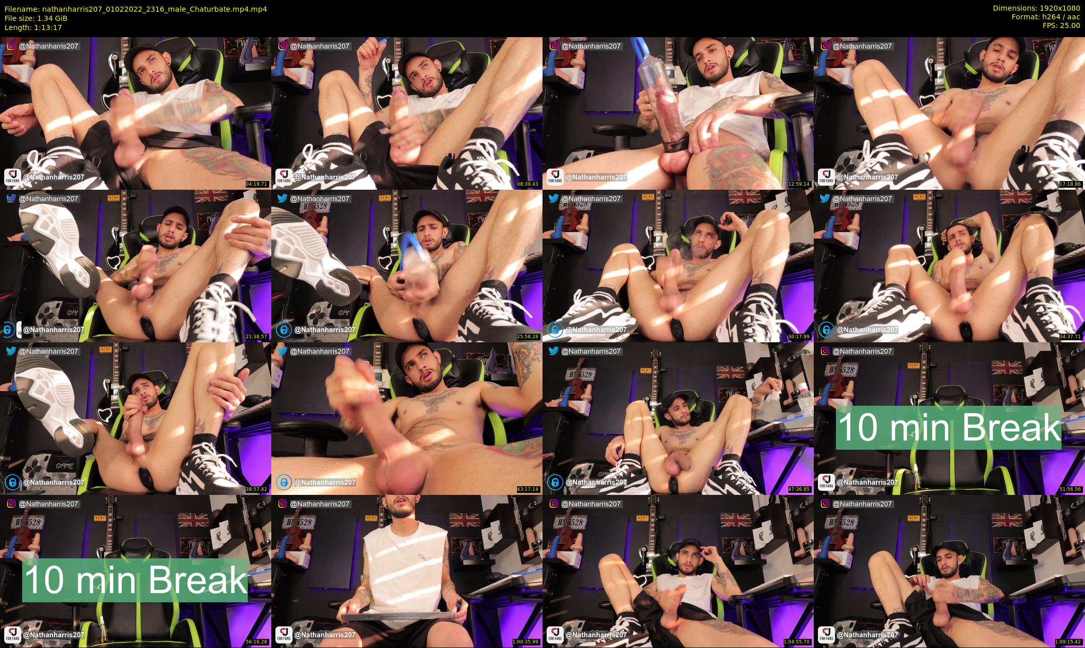 nathanharris207 — 74 minute Chaturbate male cam show recording, 1080p, Feb 1, 2022