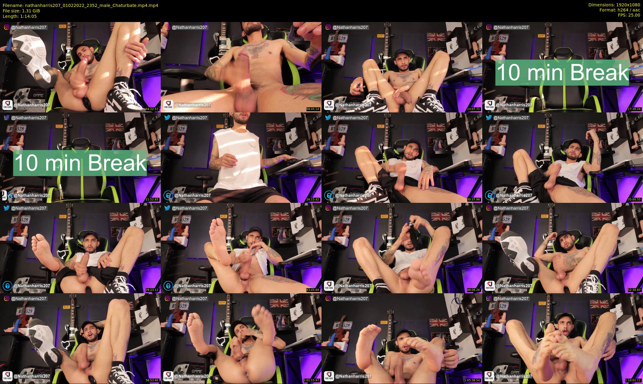 nathanharris207 — 75 minute Chaturbate male cam show recording, 1080p, Feb 1, 2022