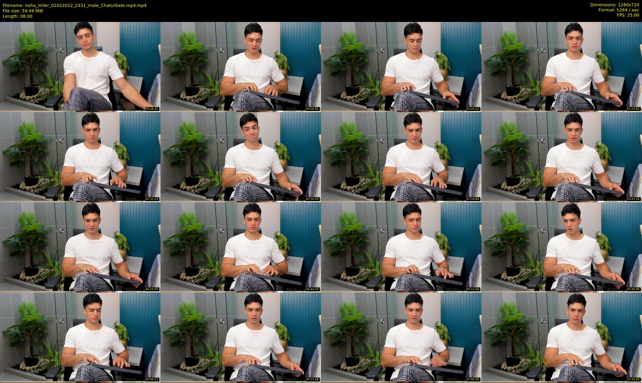 noha_miler — 8 minute Chaturbate male cam show recording, 720p, Feb 1, 2022