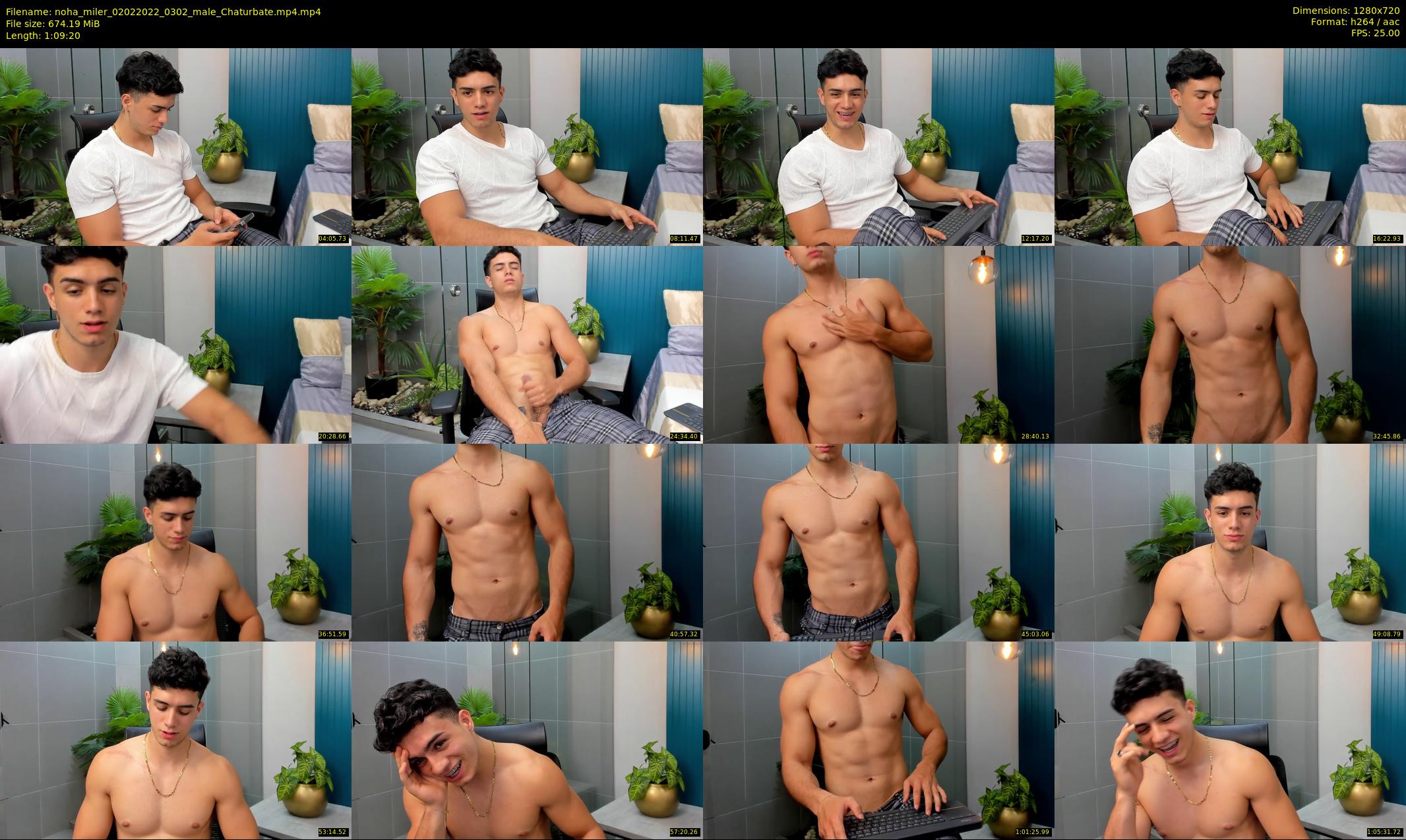 noha_miler — 70 minute Chaturbate male cam show recording, 720p, Feb 2, 2022