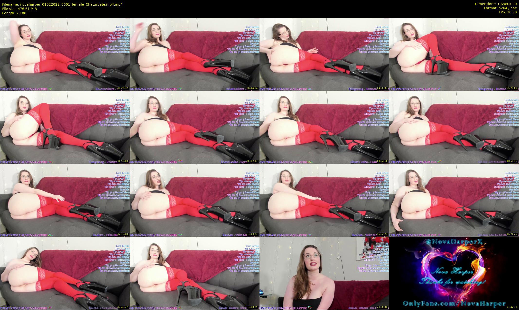 novaharper — 24 minute Chaturbate female cam show recording, 1080p, Feb 1, 2022