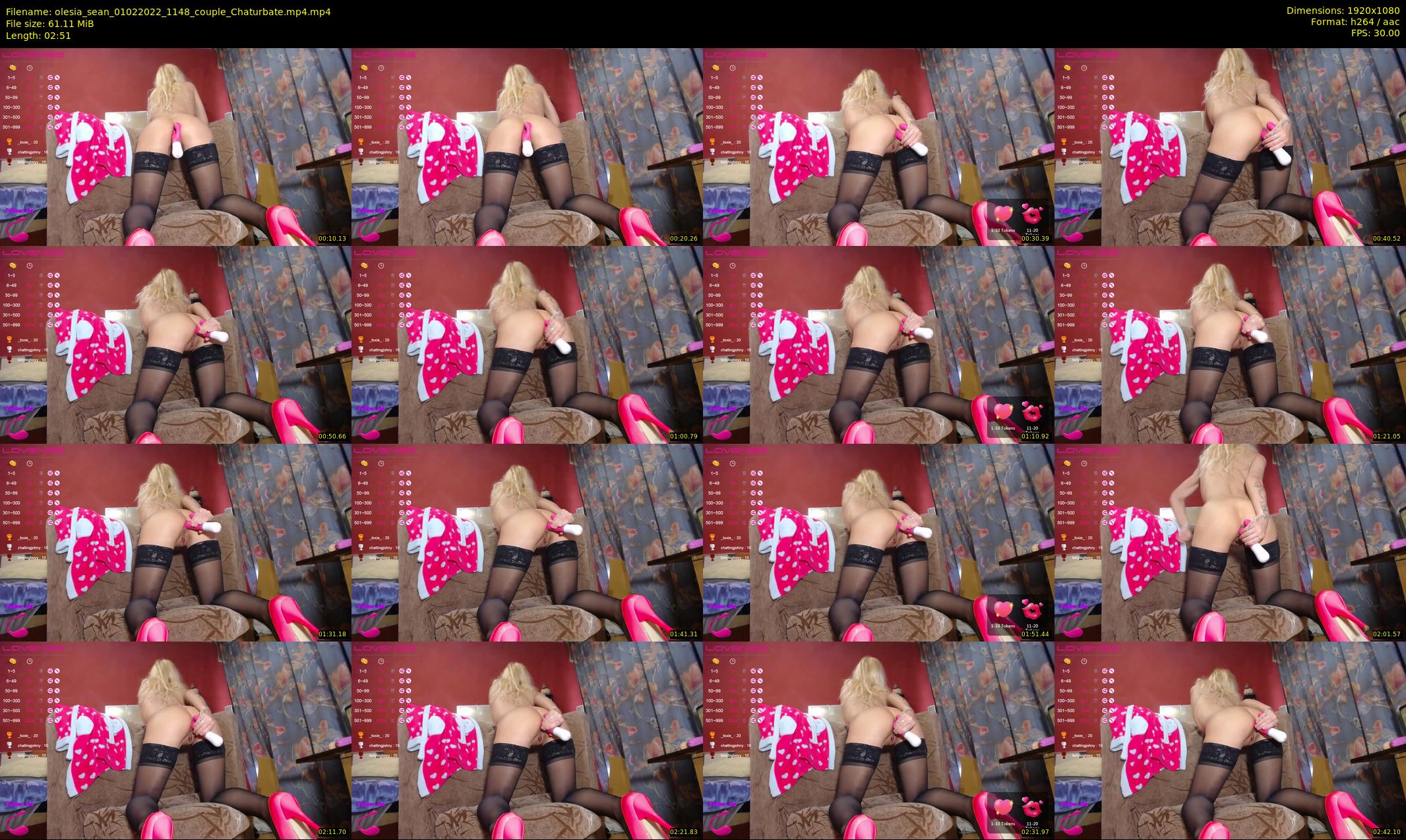 olesia_sean — 3 minute Chaturbate couple cam show recording, 1080p, Feb 1, 2022