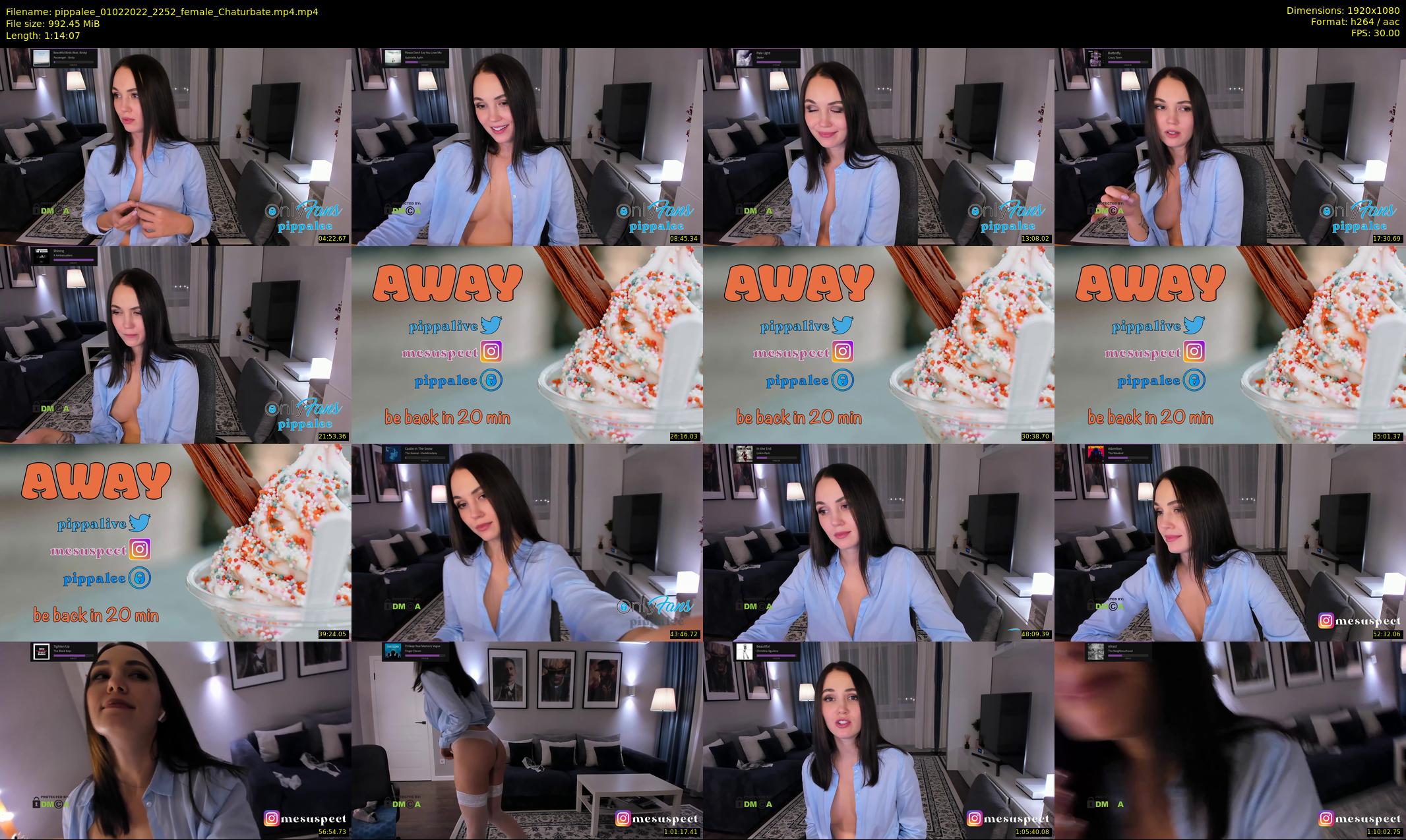 pippalee — 75 minute Chaturbate female cam show recording, 1080p, Feb 1, 2022