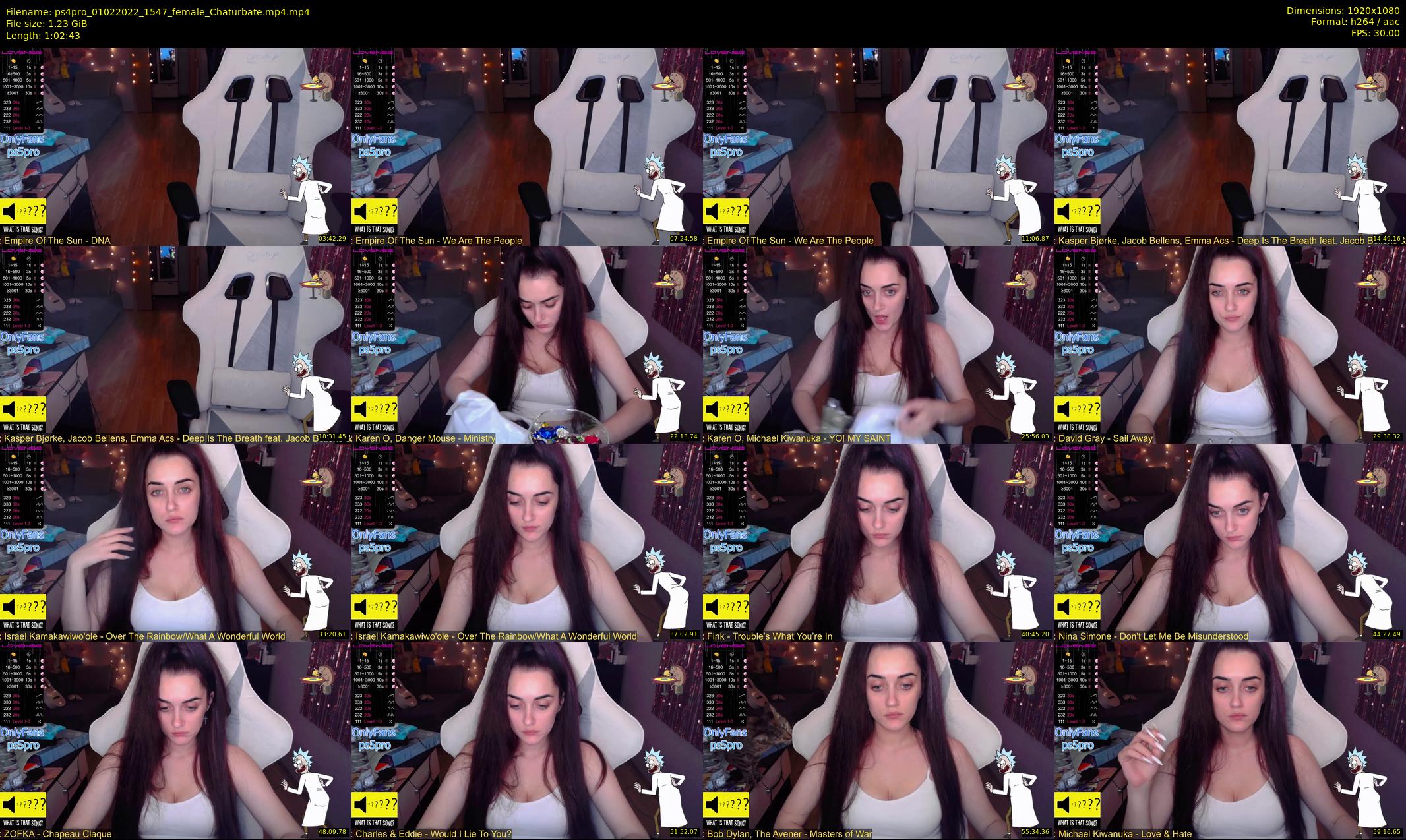 ps4pro — 63 minute Chaturbate female cam show recording, 1080p, Feb 1, 2022