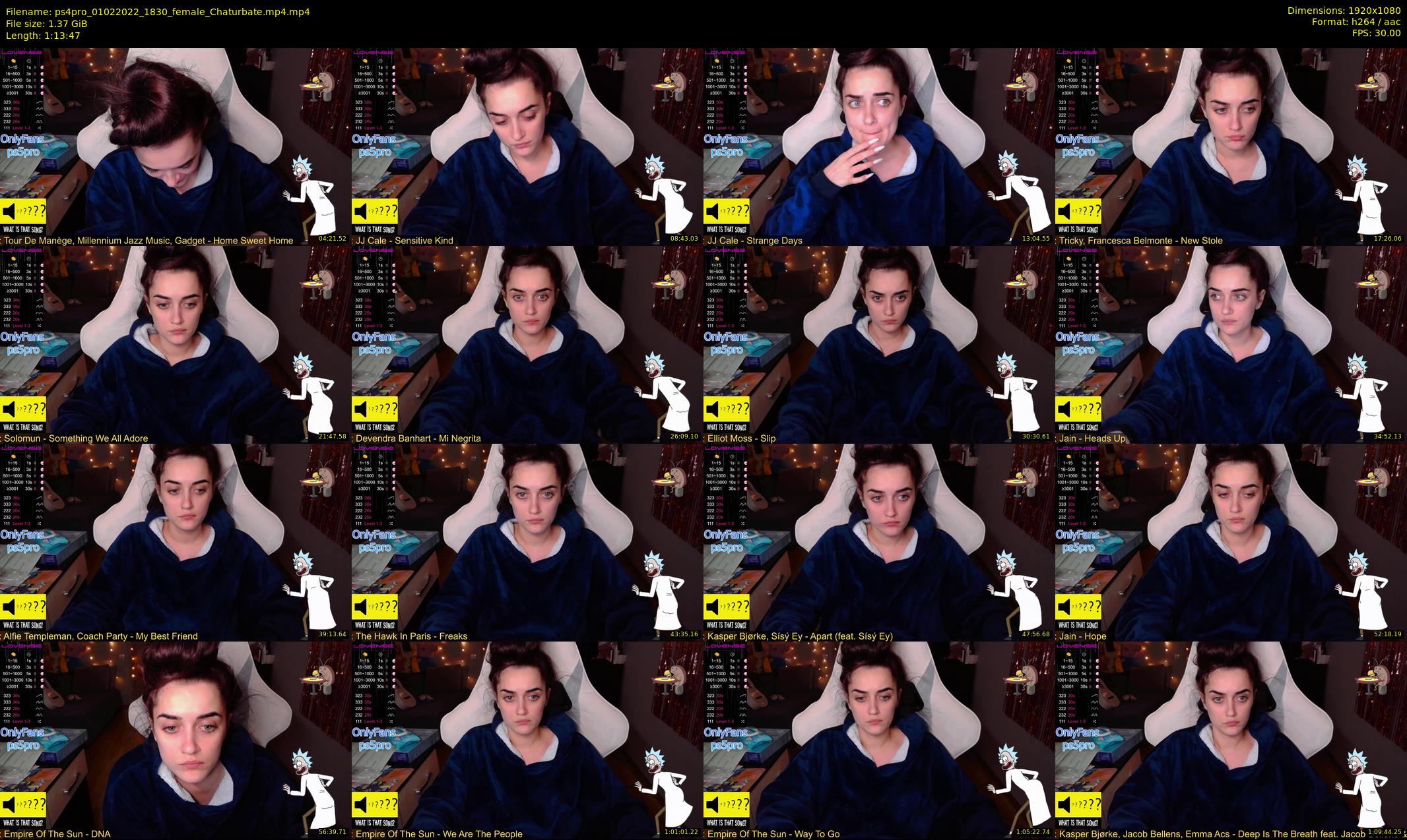 ps4pro — 74 minute Chaturbate female cam show recording, 1080p, Feb 1, 2022
