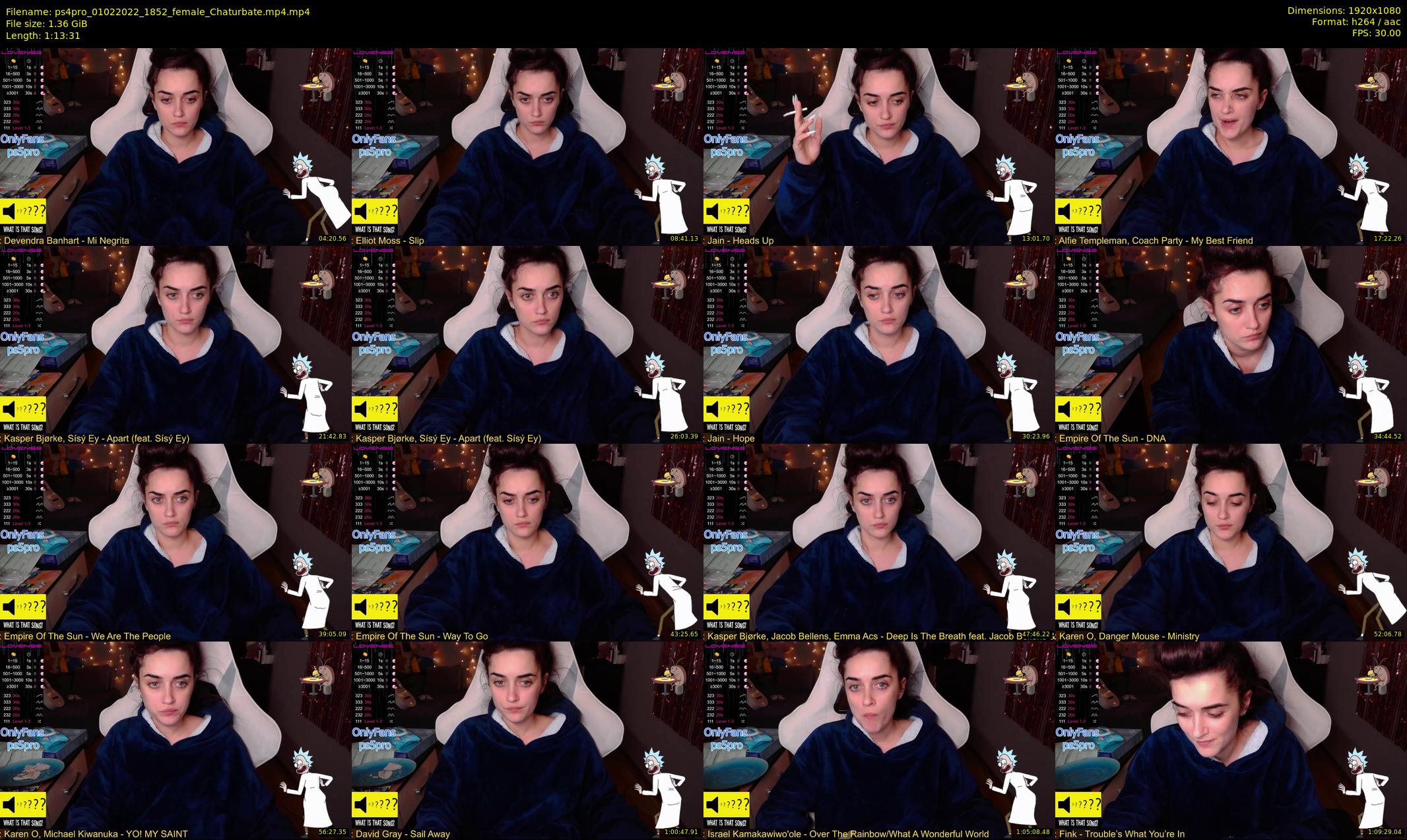 ps4pro — 74 minute Chaturbate female cam show recording, 1080p, Feb 1, 2022