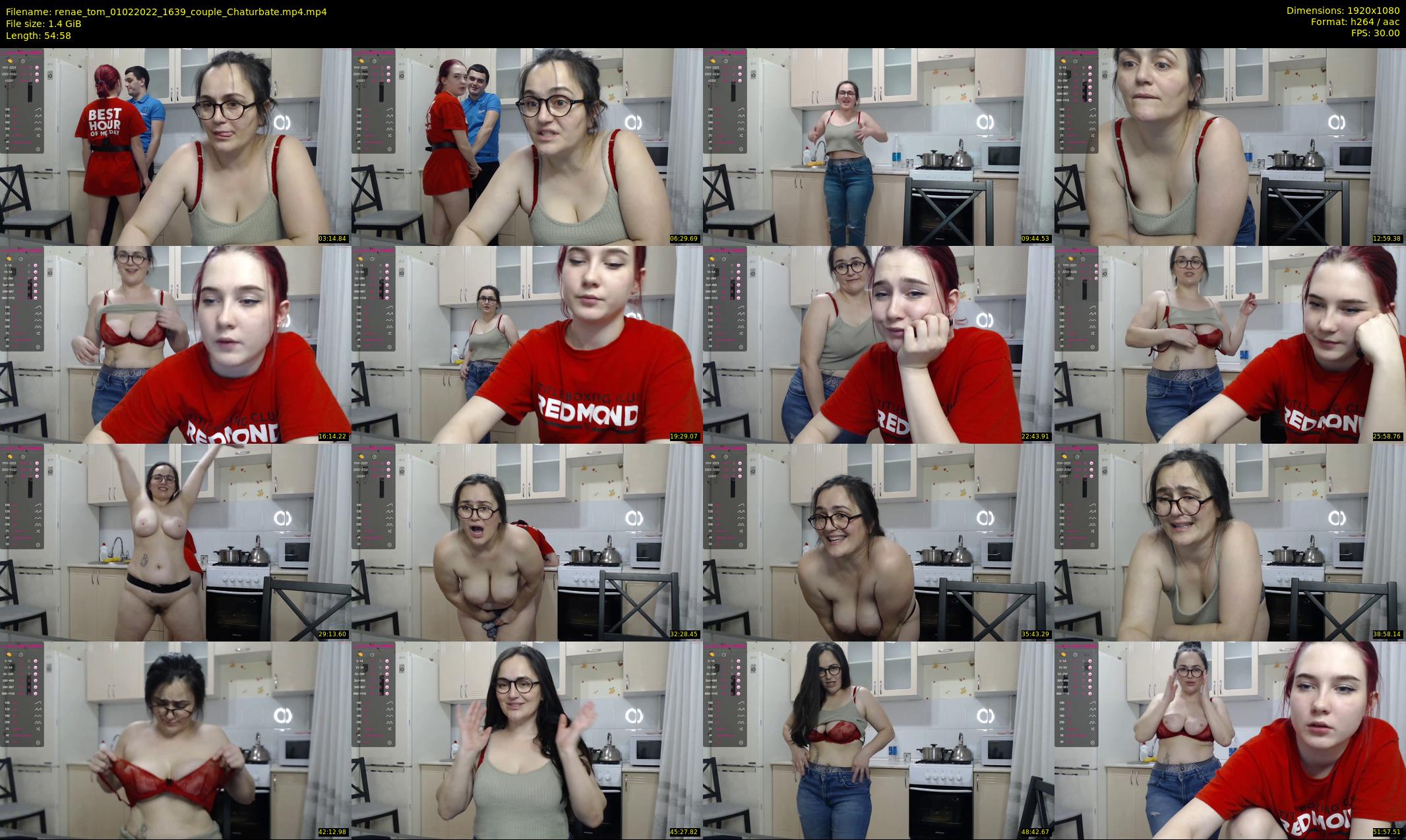 renae_tom — 55 minute Chaturbate couple cam show recording, 1080p, Feb 1, 2022