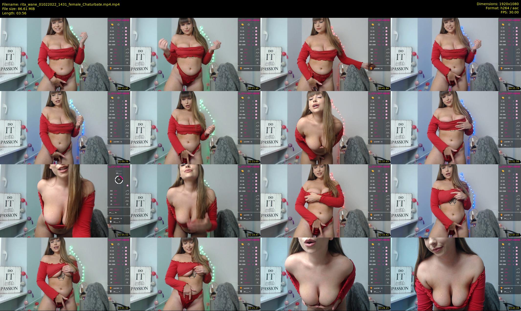 rita_wane — 4 minute Chaturbate female cam show recording, 1080p, Feb 1, 2022
