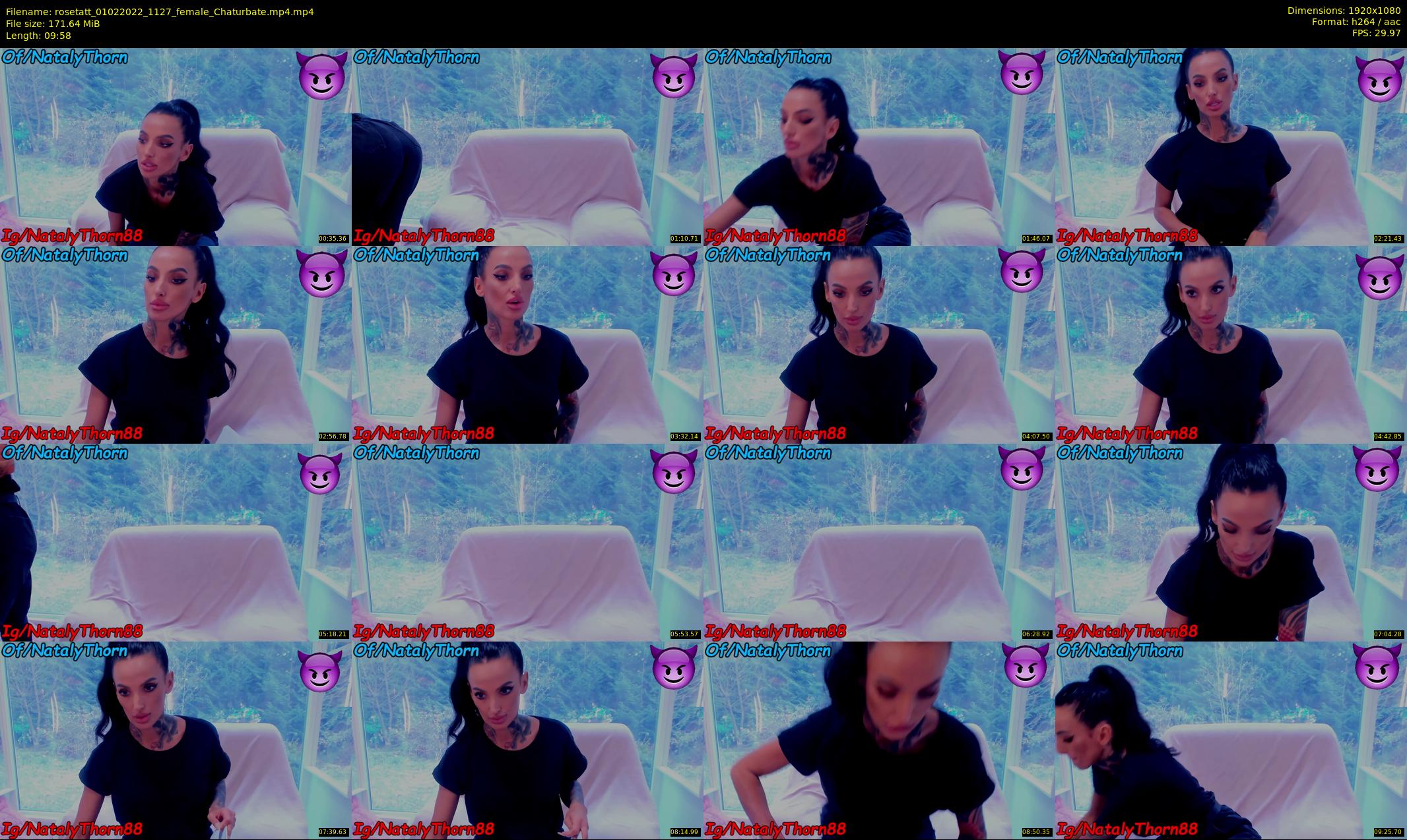 rosetatt — 10 minute Chaturbate female cam show recording, 1080p, Feb 1, 2022