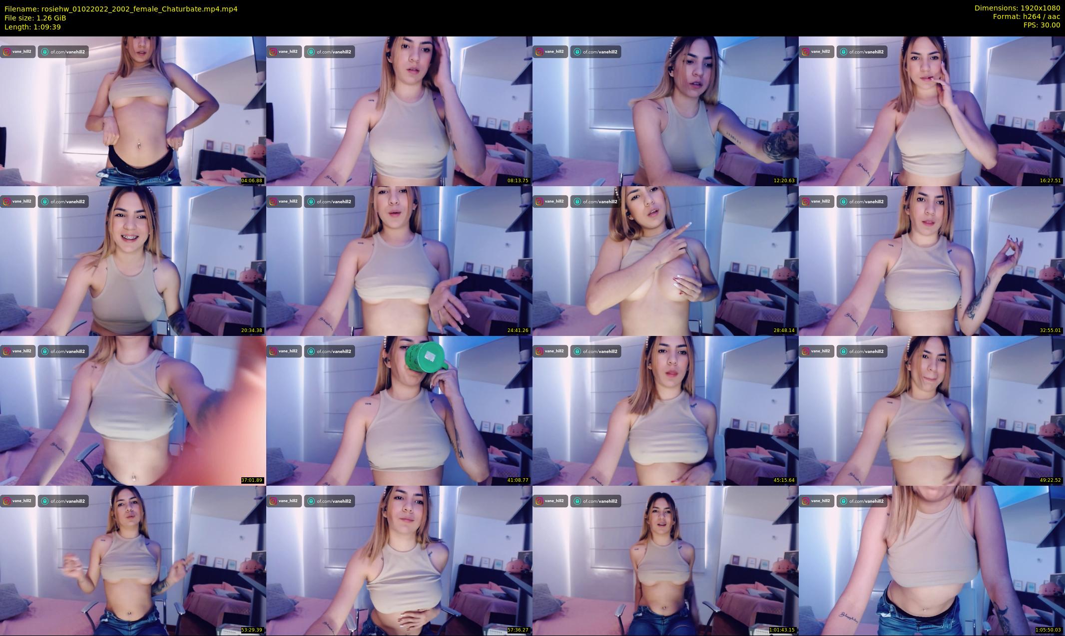 rosiehw — 70 minute Chaturbate couple cam show recording, 1080p, Feb 1, 2022