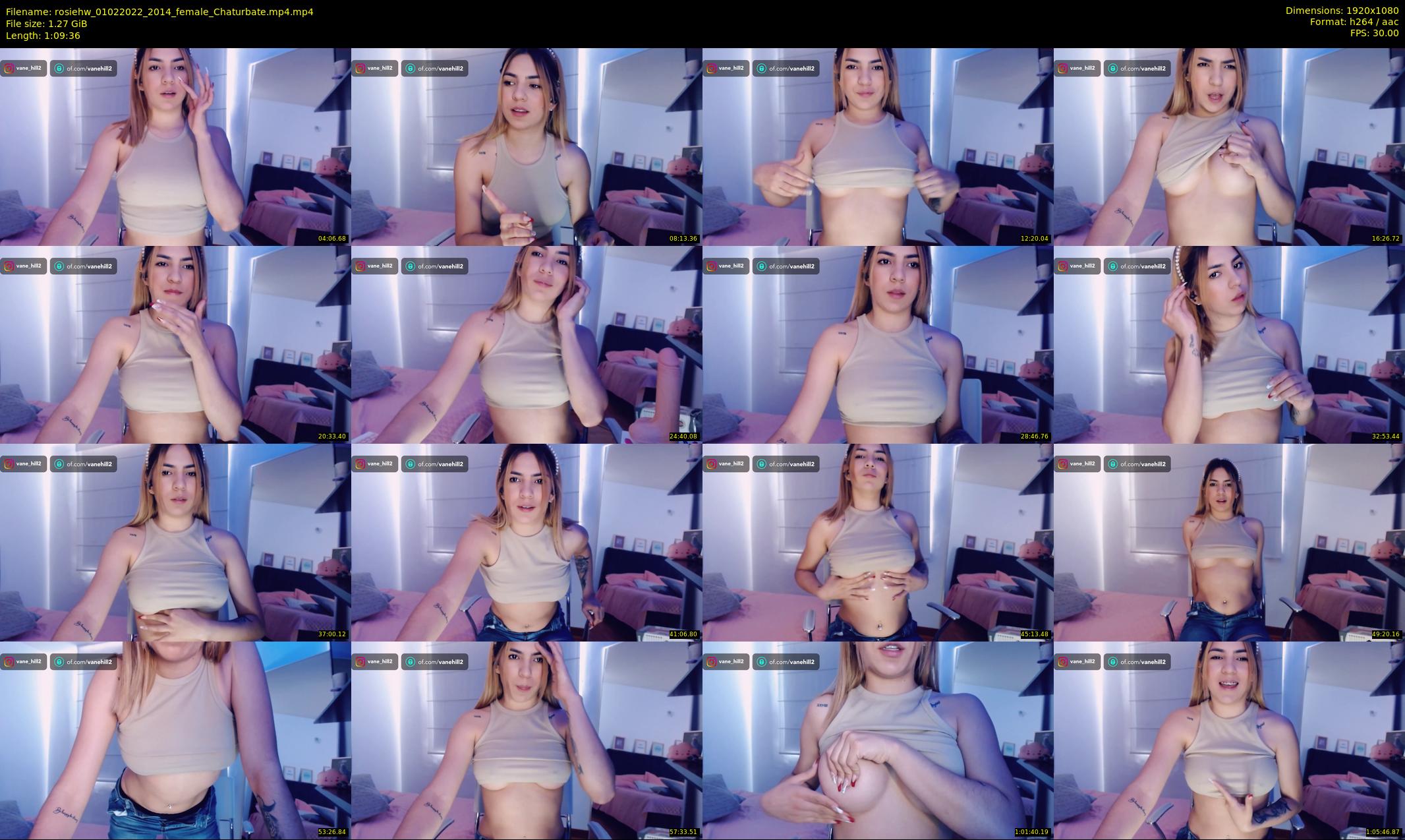 rosiehw — 70 minute Chaturbate couple cam show recording, 1080p, Feb 1, 2022