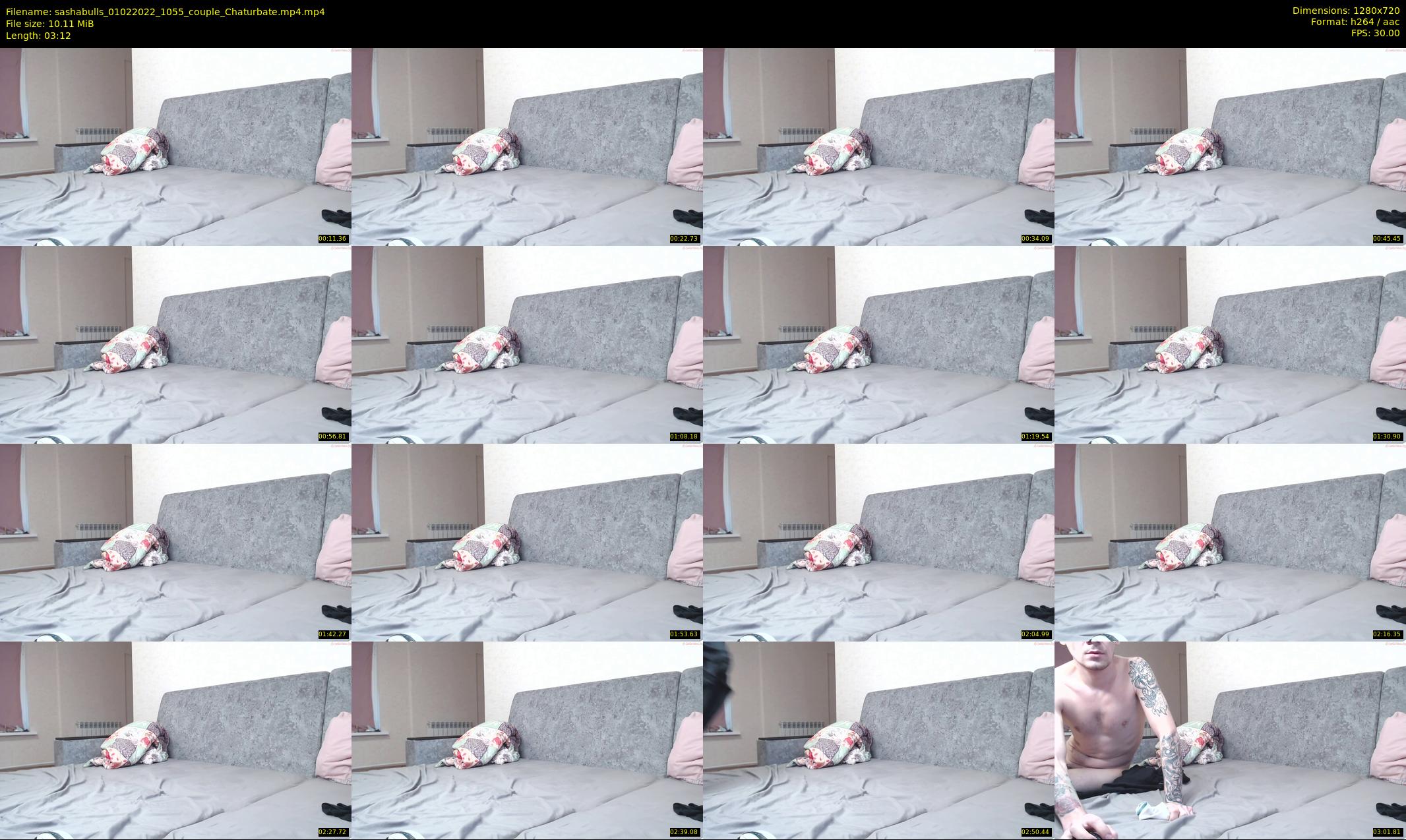 sashabulls — 4 minute Chaturbate couple cam show recording, 720p, Feb 1, 2022