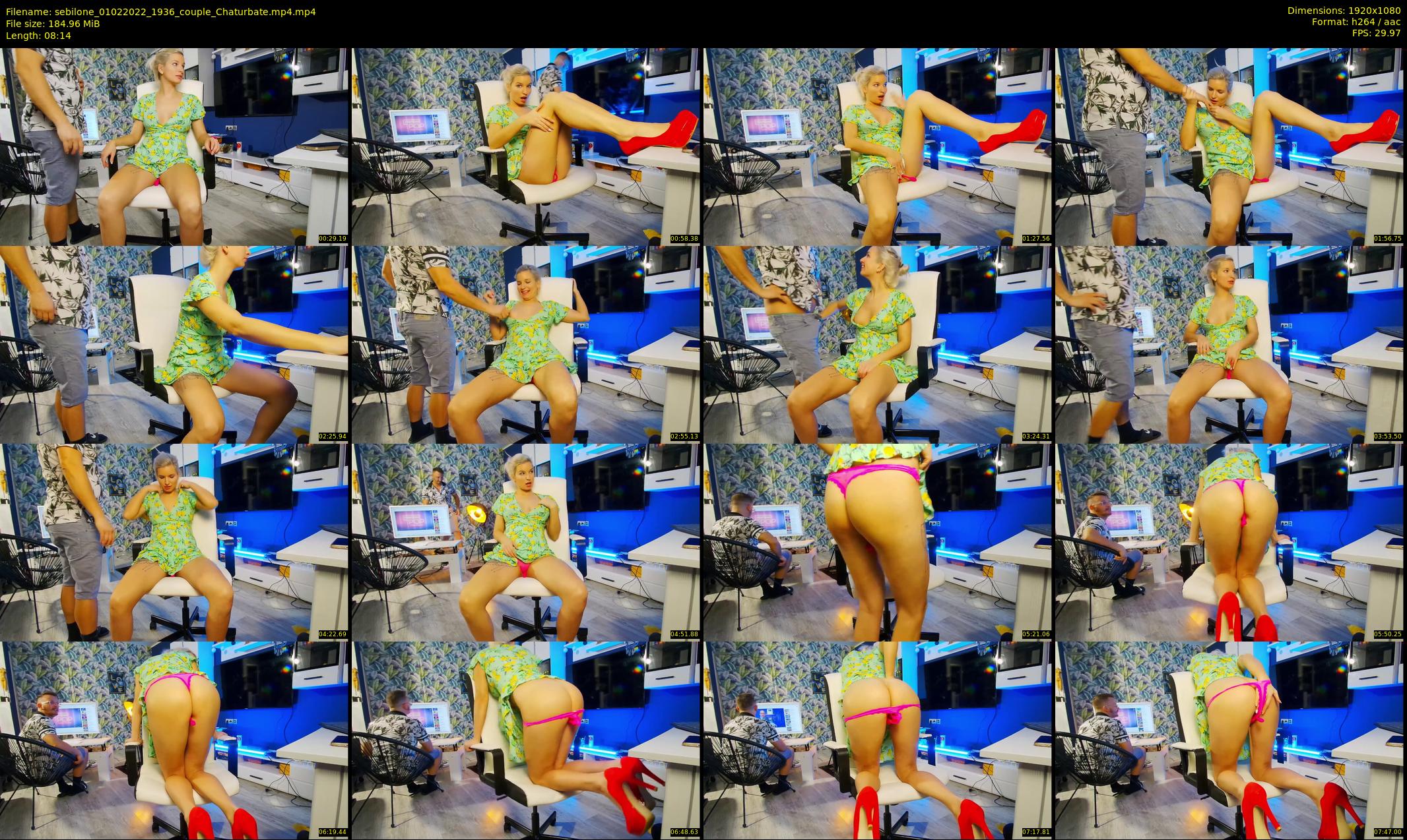 sebilone — 9 minute Chaturbate couple cam show recording, 1080p, Feb 1, 2022