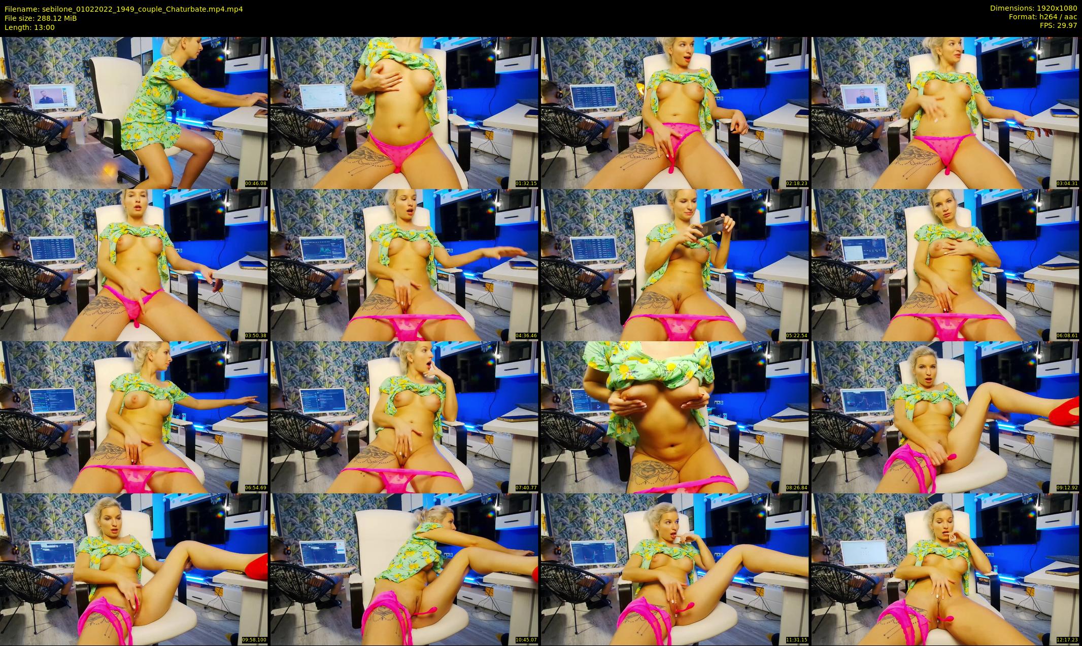 sebilone — 13 minute Chaturbate couple cam show recording, 1080p, Feb 1, 2022