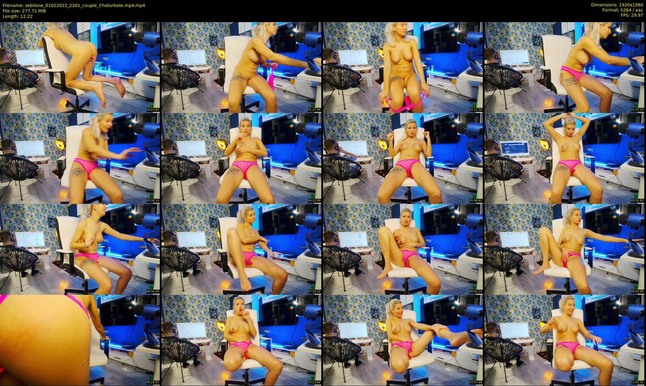 sebilone — 13 minute Chaturbate couple cam show recording, 1080p, Feb 1, 2022