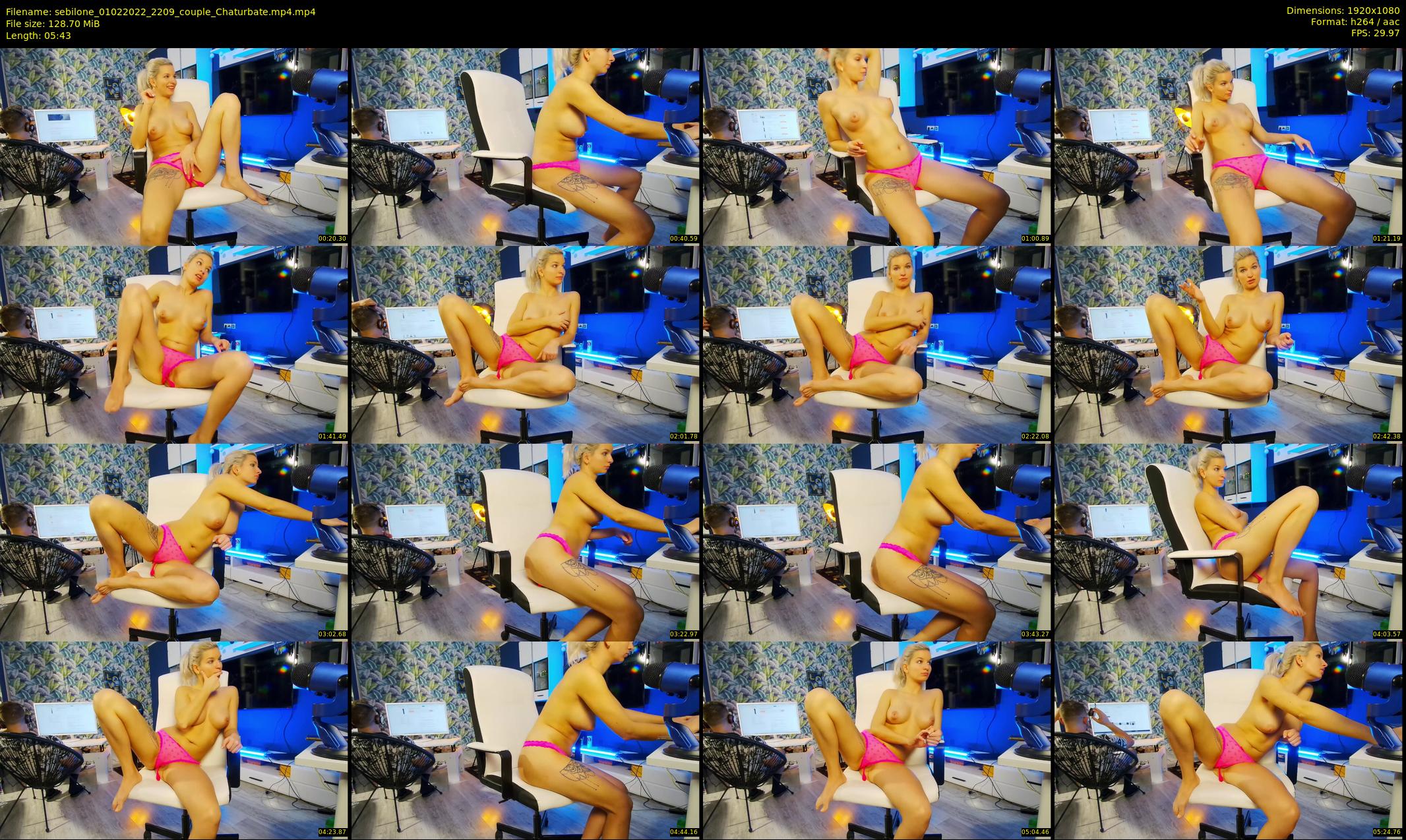 sebilone — 6 minute Chaturbate couple cam show recording, 1080p, Feb 1, 2022