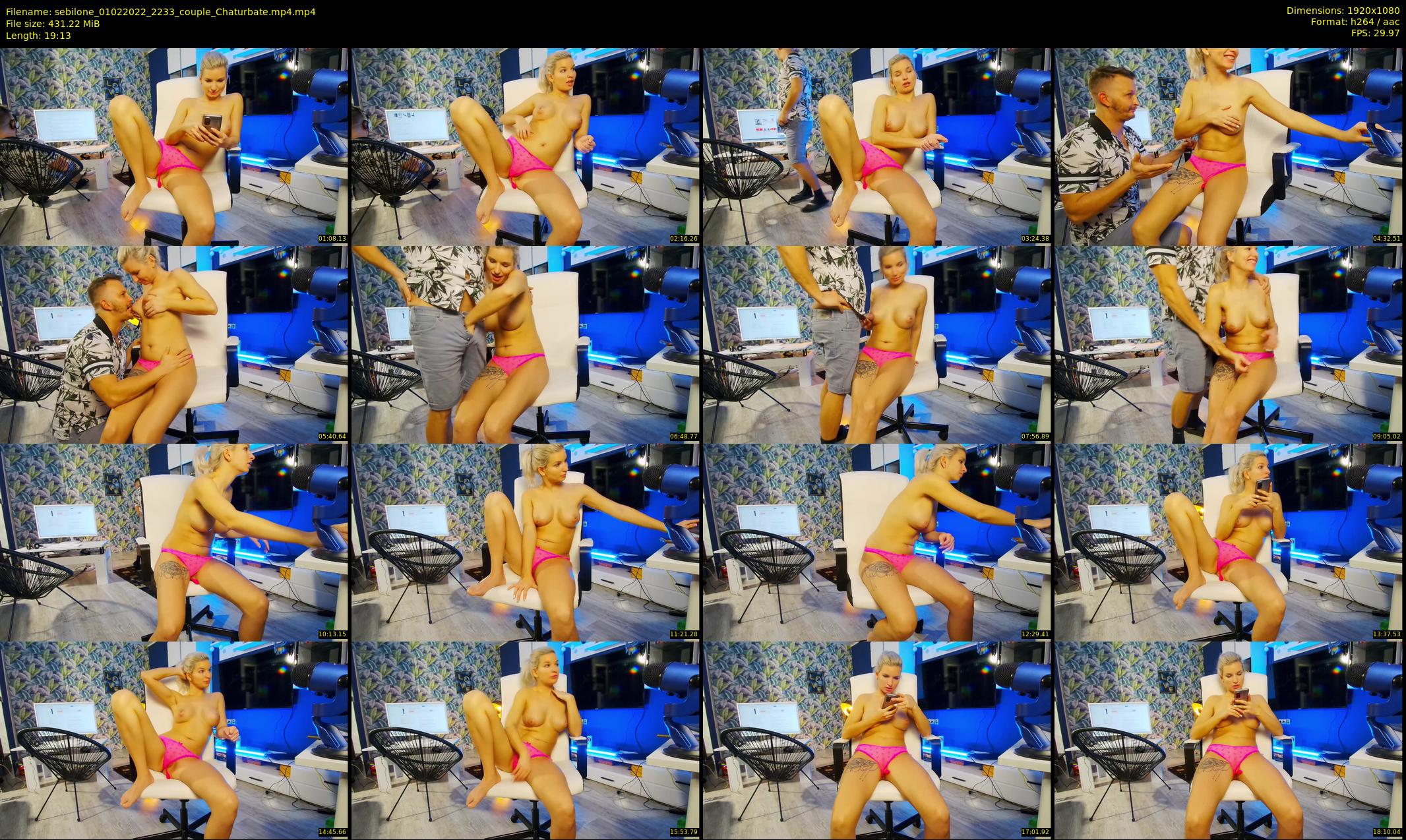 sebilone — 20 minute Chaturbate couple cam show recording, 1080p, Feb 1, 2022
