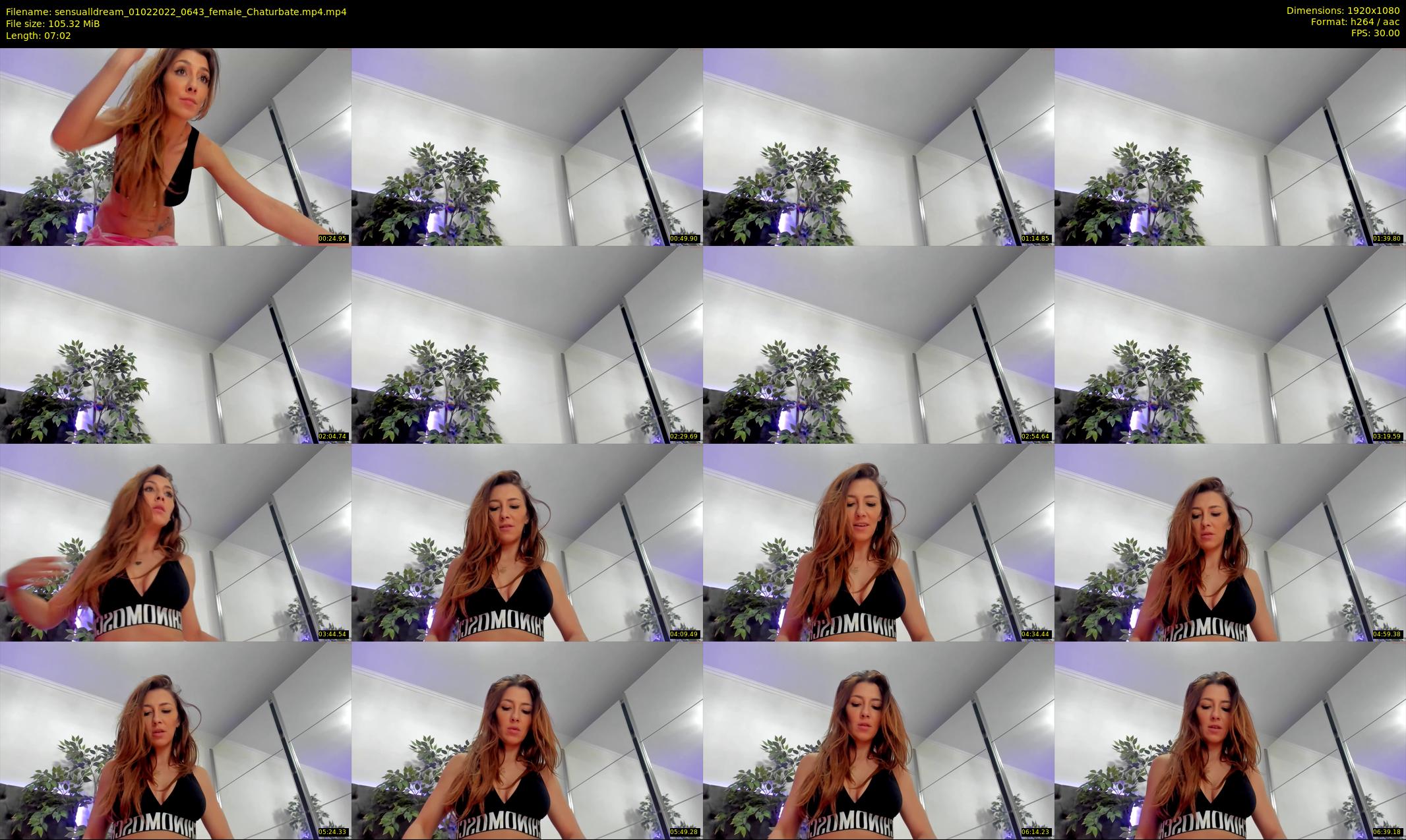 sensualldream — 8 minute Chaturbate female cam show recording, 1080p, Feb 1, 2022