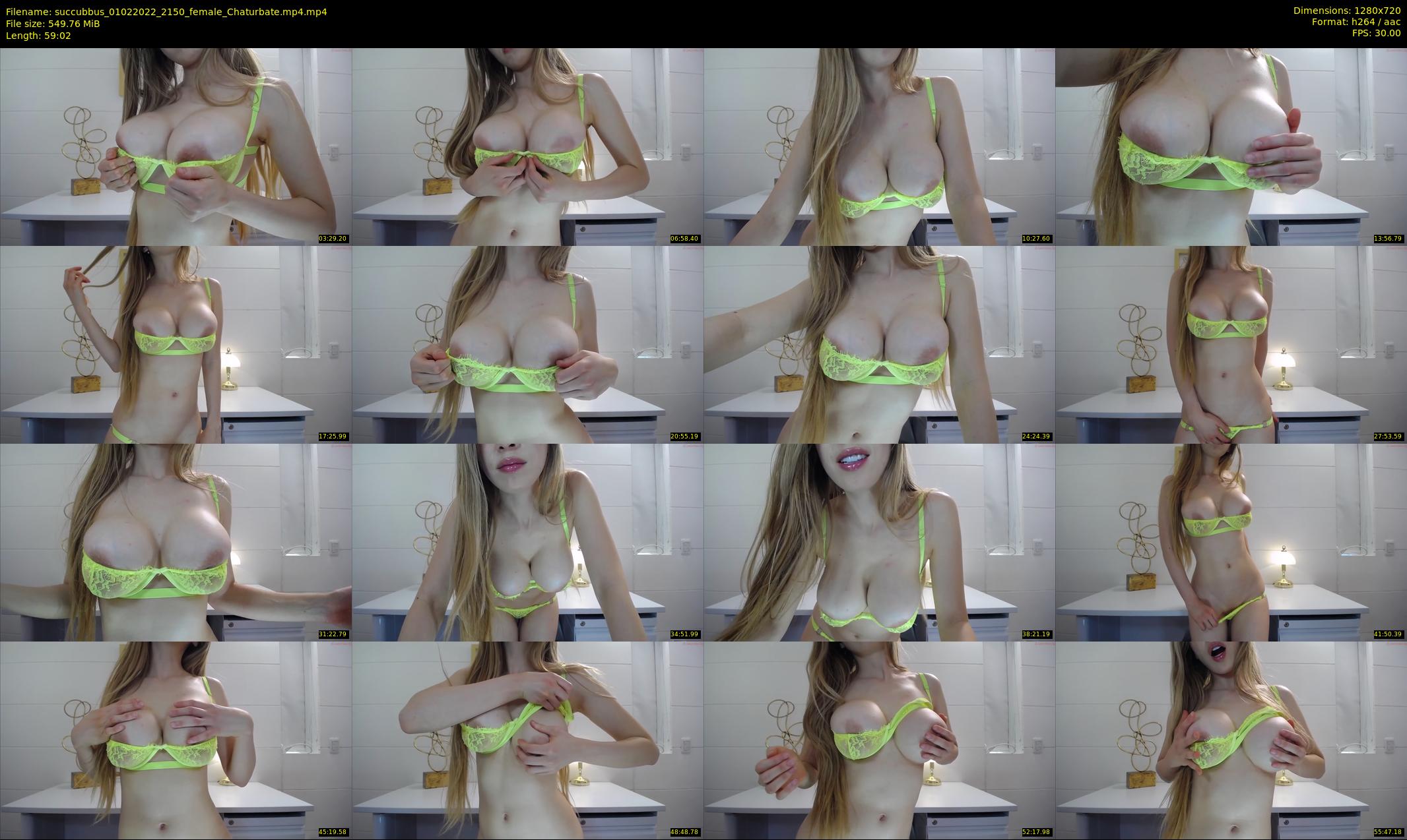 succubbus — 60 minute Chaturbate female cam show recording, 720p, Feb 1, 2022