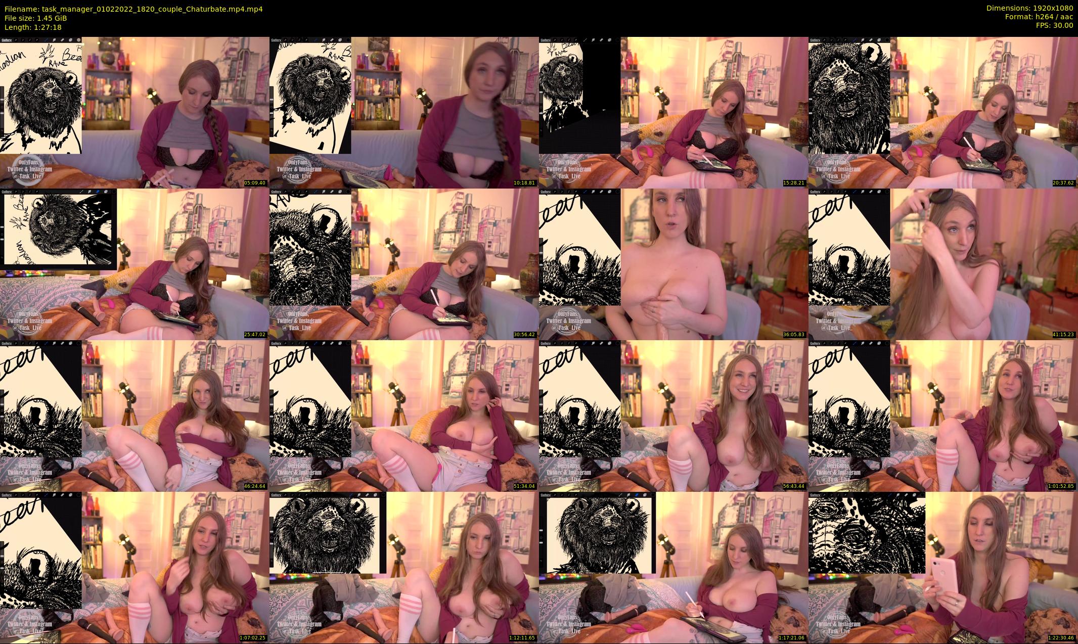 task_manager — 88 minute Chaturbate couple cam show recording, 1080p, Feb 1, 2022