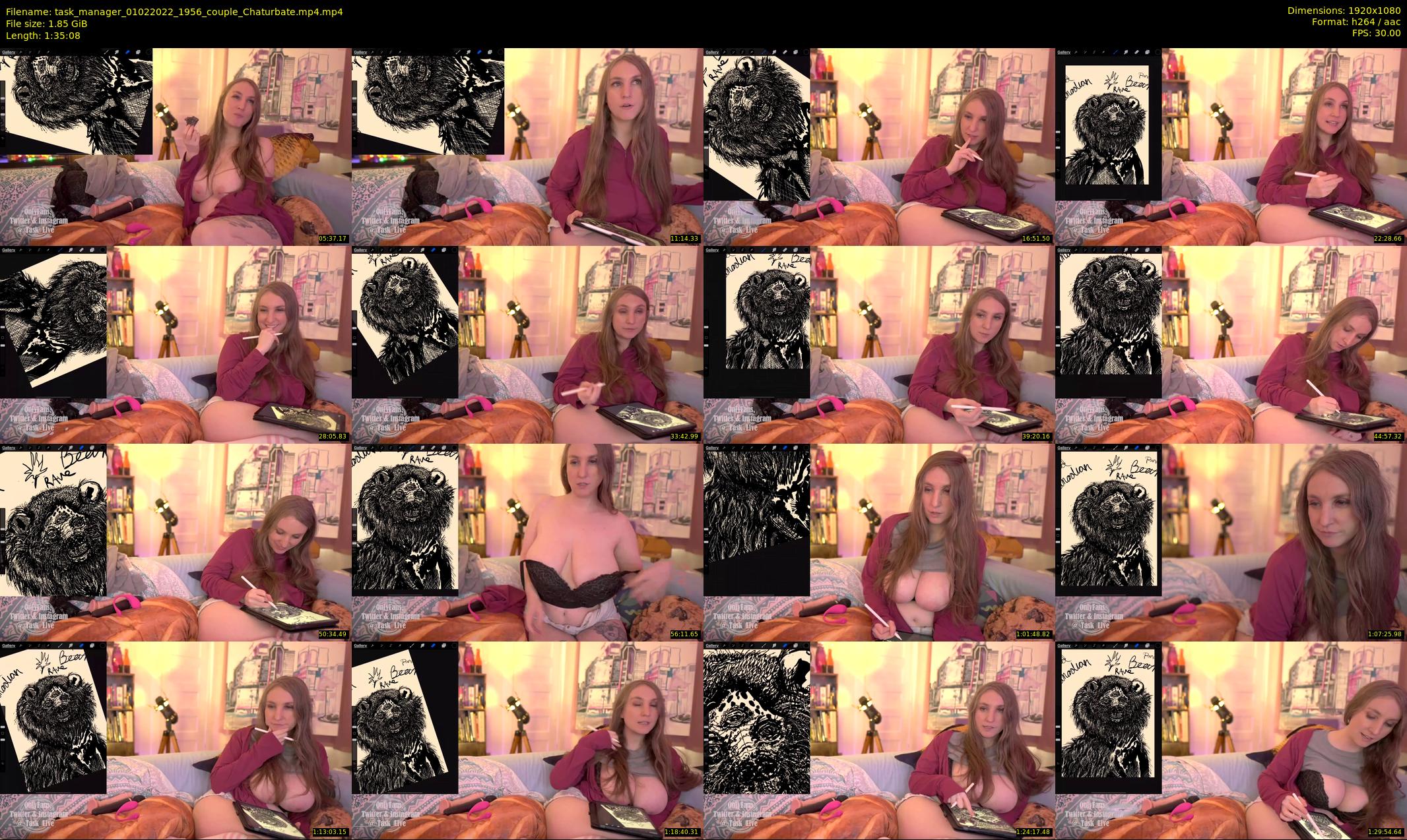 task_manager — 96 minute Chaturbate couple cam show recording, 1080p, Feb 1, 2022