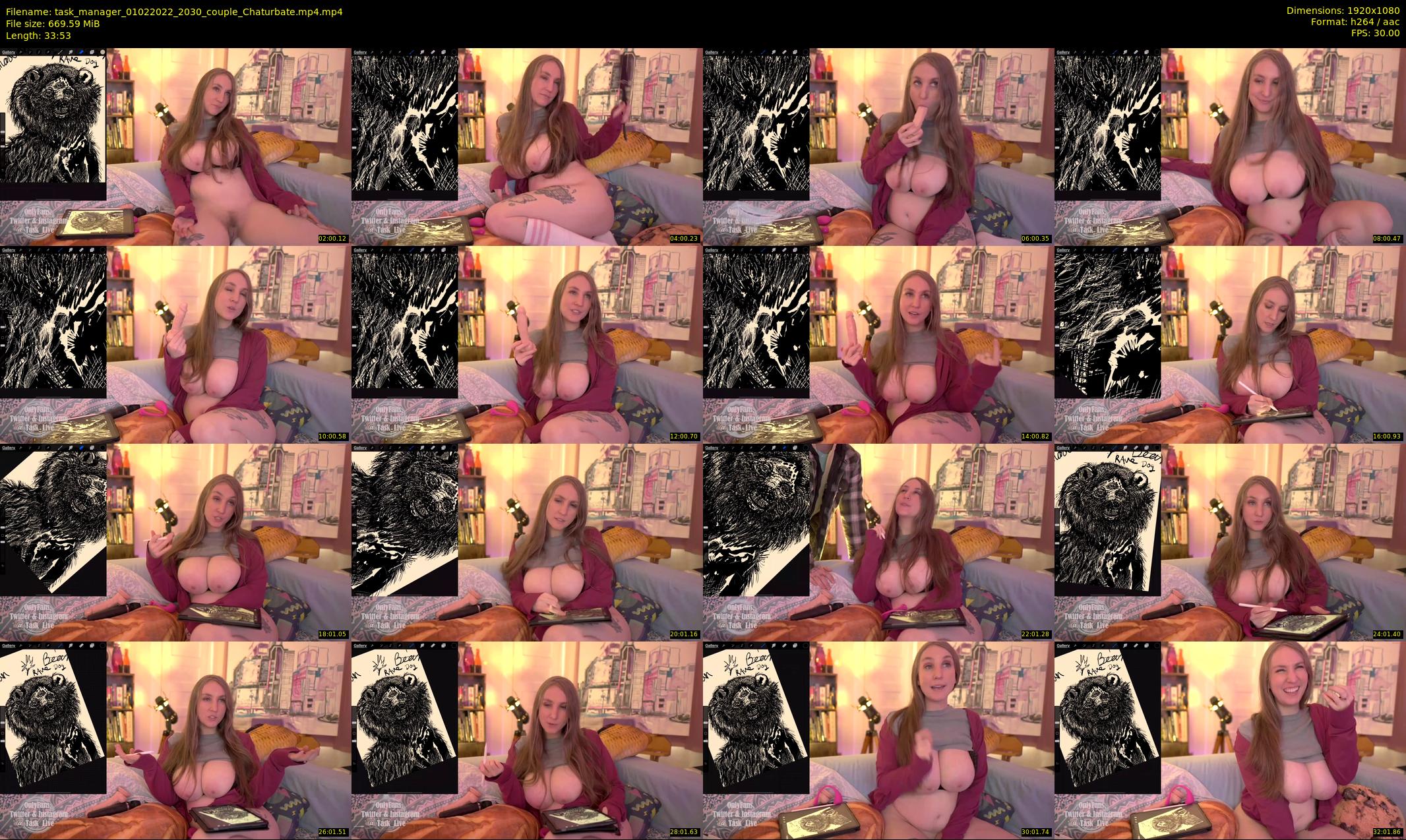task_manager — 34 minute Chaturbate couple cam show recording, 1080p, Feb 1, 2022