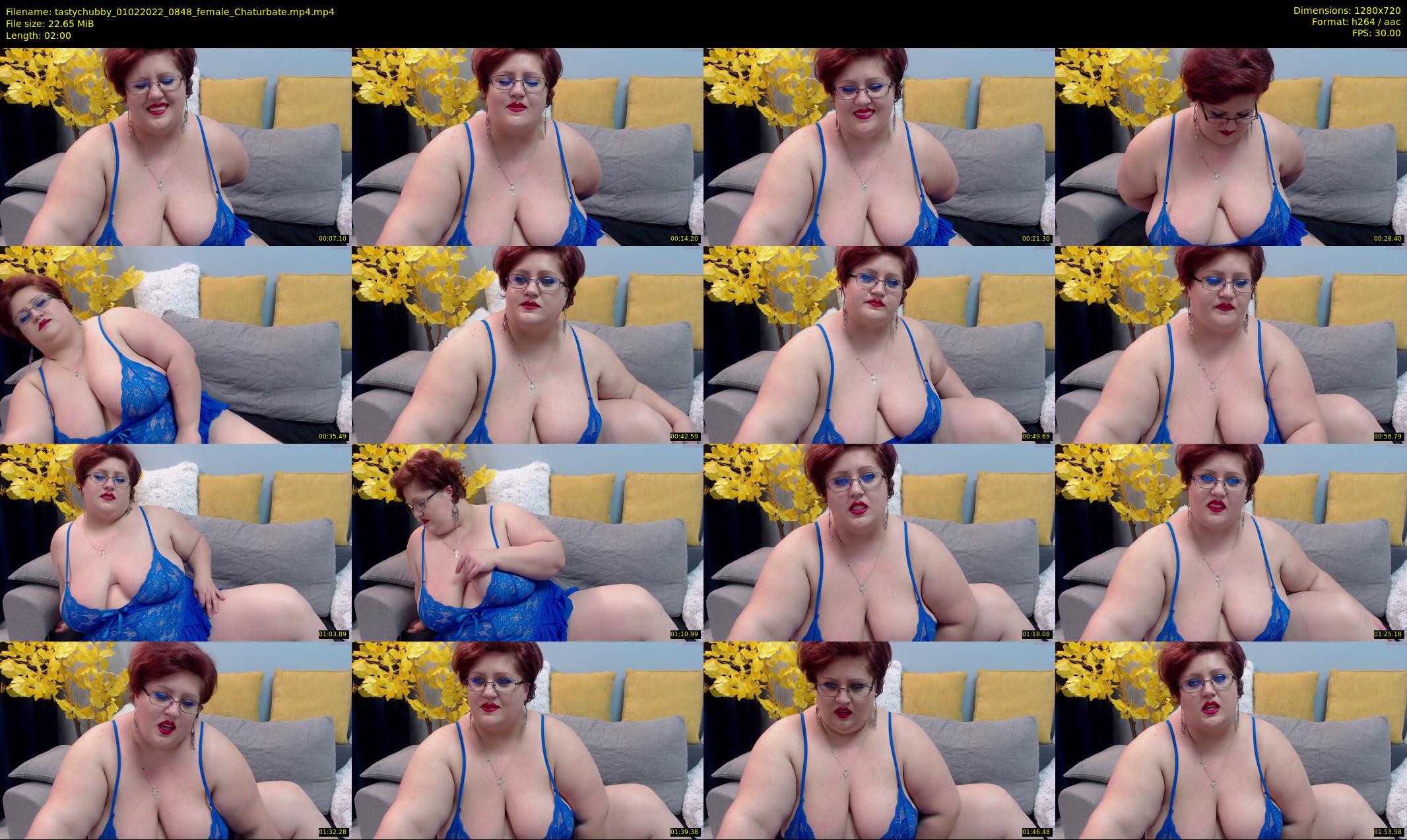 tastychubby — 2 minute Chaturbate female cam show recording, 720p, Feb 1, 2022