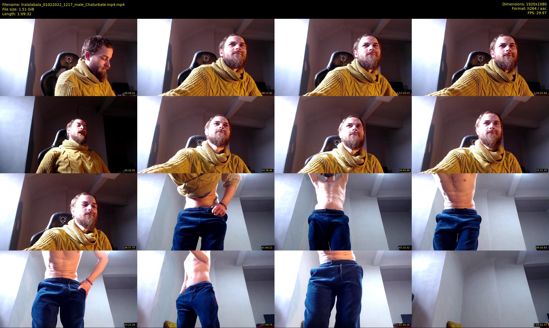 tralalabala — 70 minute Chaturbate male cam show recording, 1080p, Feb 1, 2022