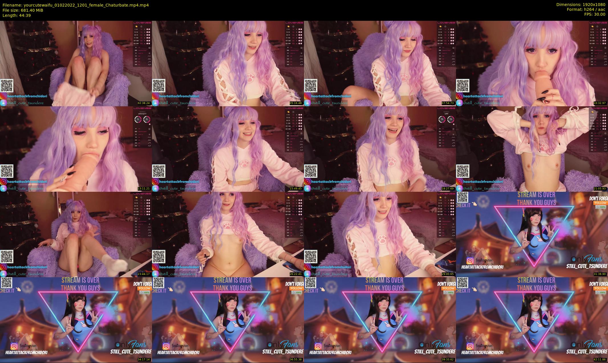 yourcutewaifu — 45 minute Chaturbate female cam show recording, 1080p, Feb 1, 2022