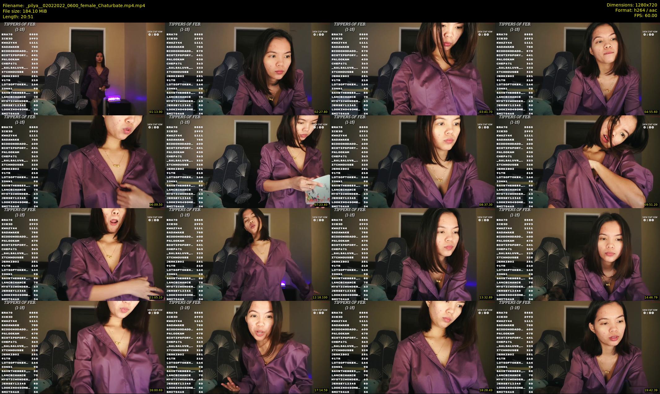 _pilya_ — 21 minute Chaturbate female cam show recording, 720p, Feb 2, 2022