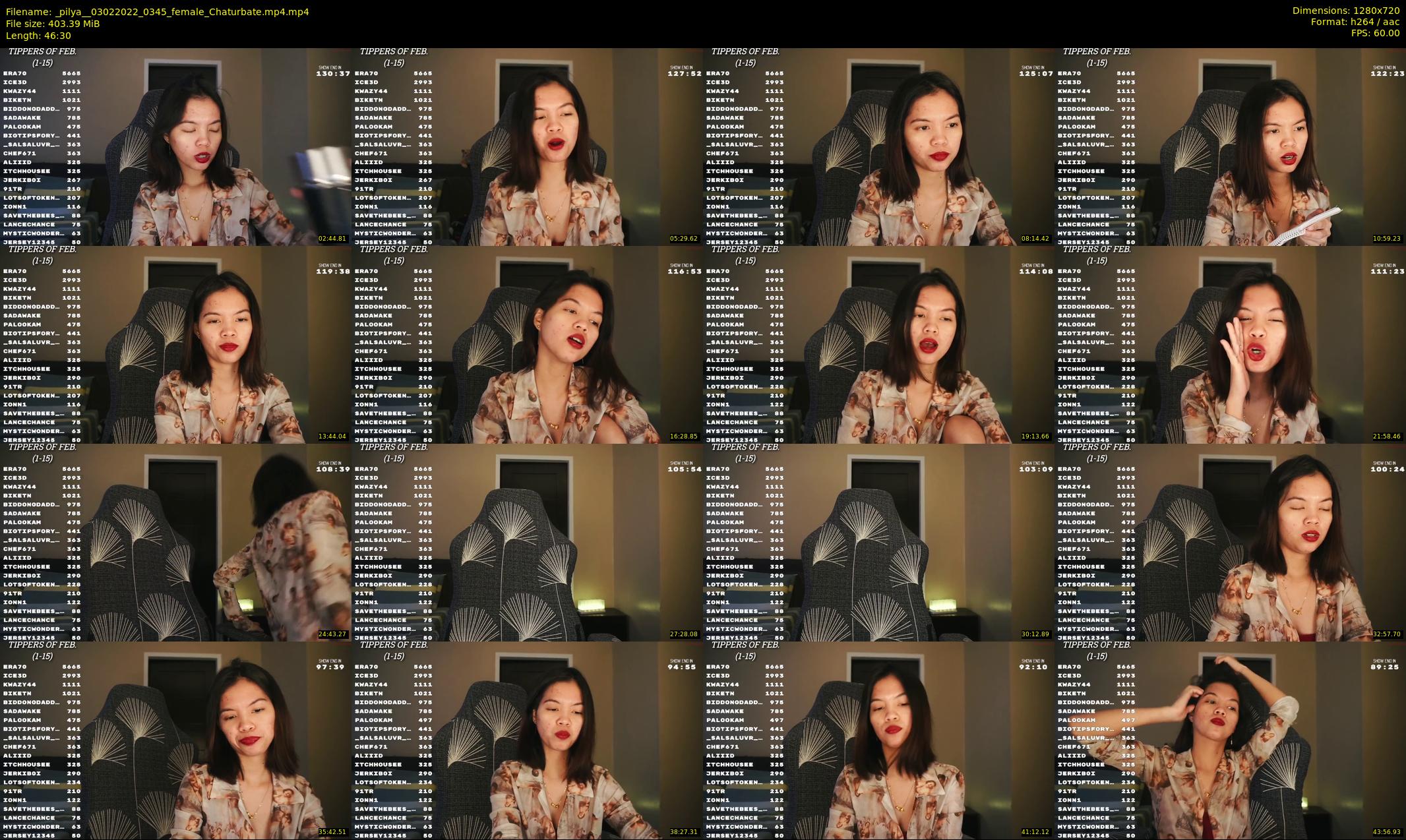 _pilya_ — 47 minute Chaturbate female cam show recording, 720p, Feb 3, 2022