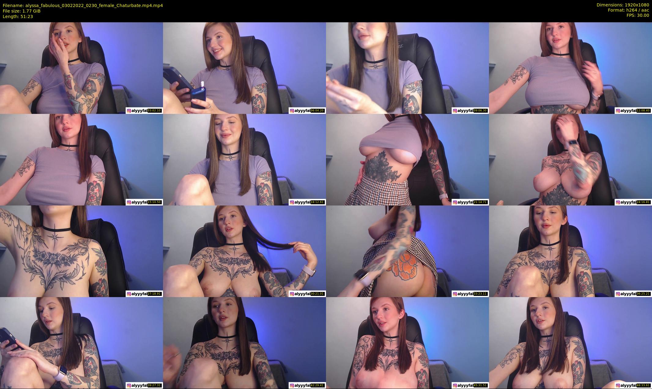 alyssa_fabulous — 52 minute Chaturbate female cam show recording, 1080p, Feb 3, 2022