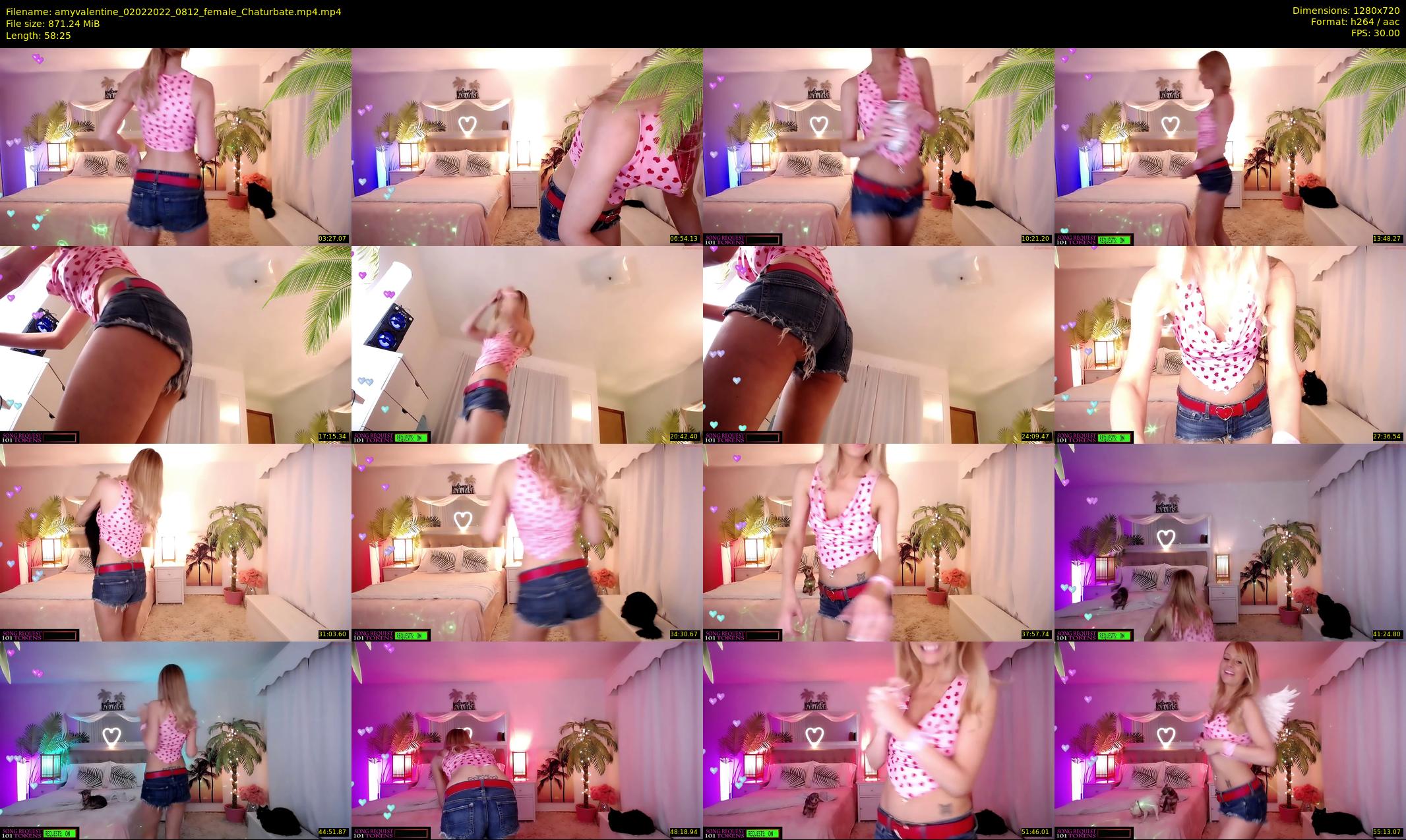 amyvalentine — 59 minute Chaturbate female cam show recording, 720p, Feb 2, 2022