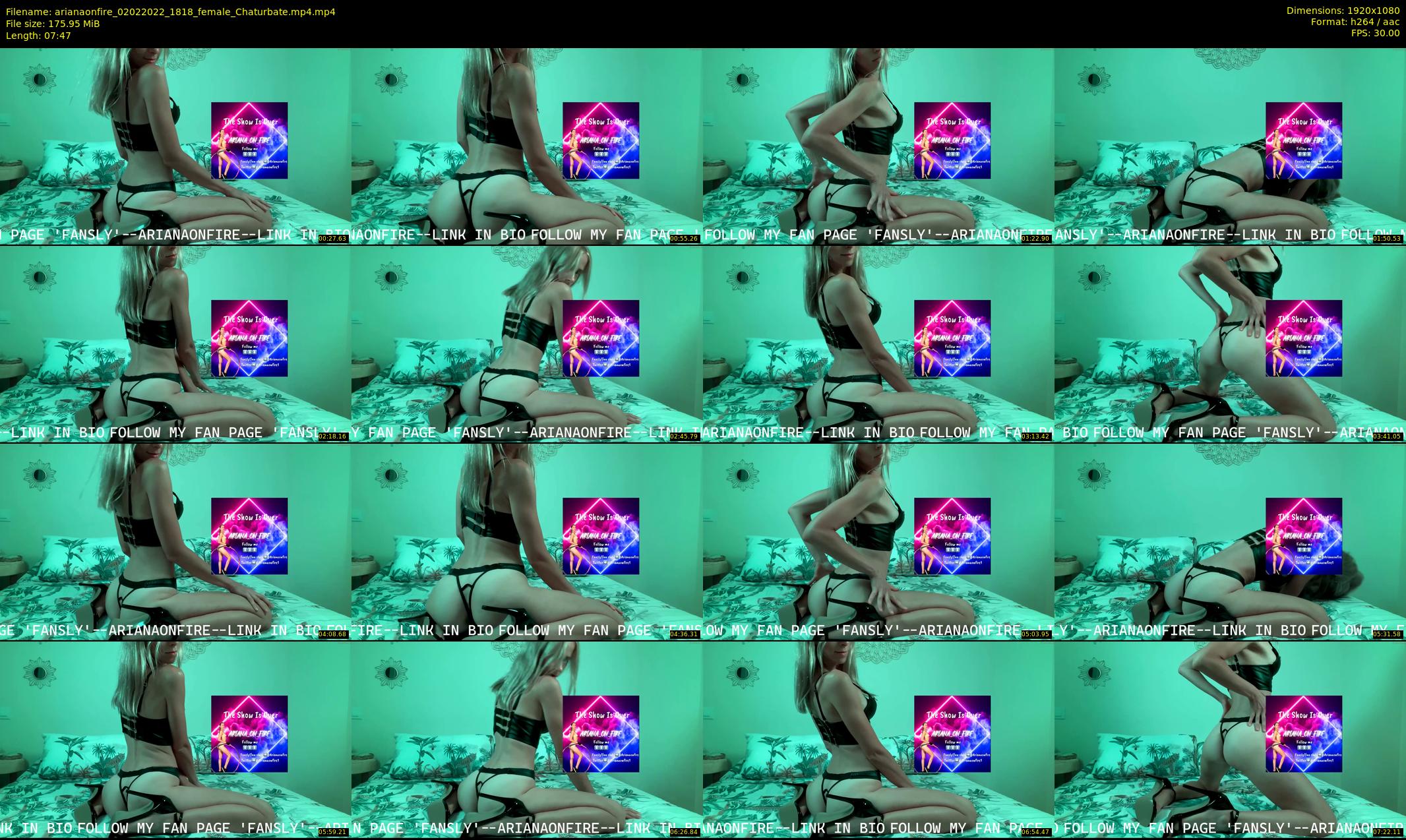 arianaonfire — 8 minute Chaturbate couple cam show recording, 1080p, Feb 2, 2022