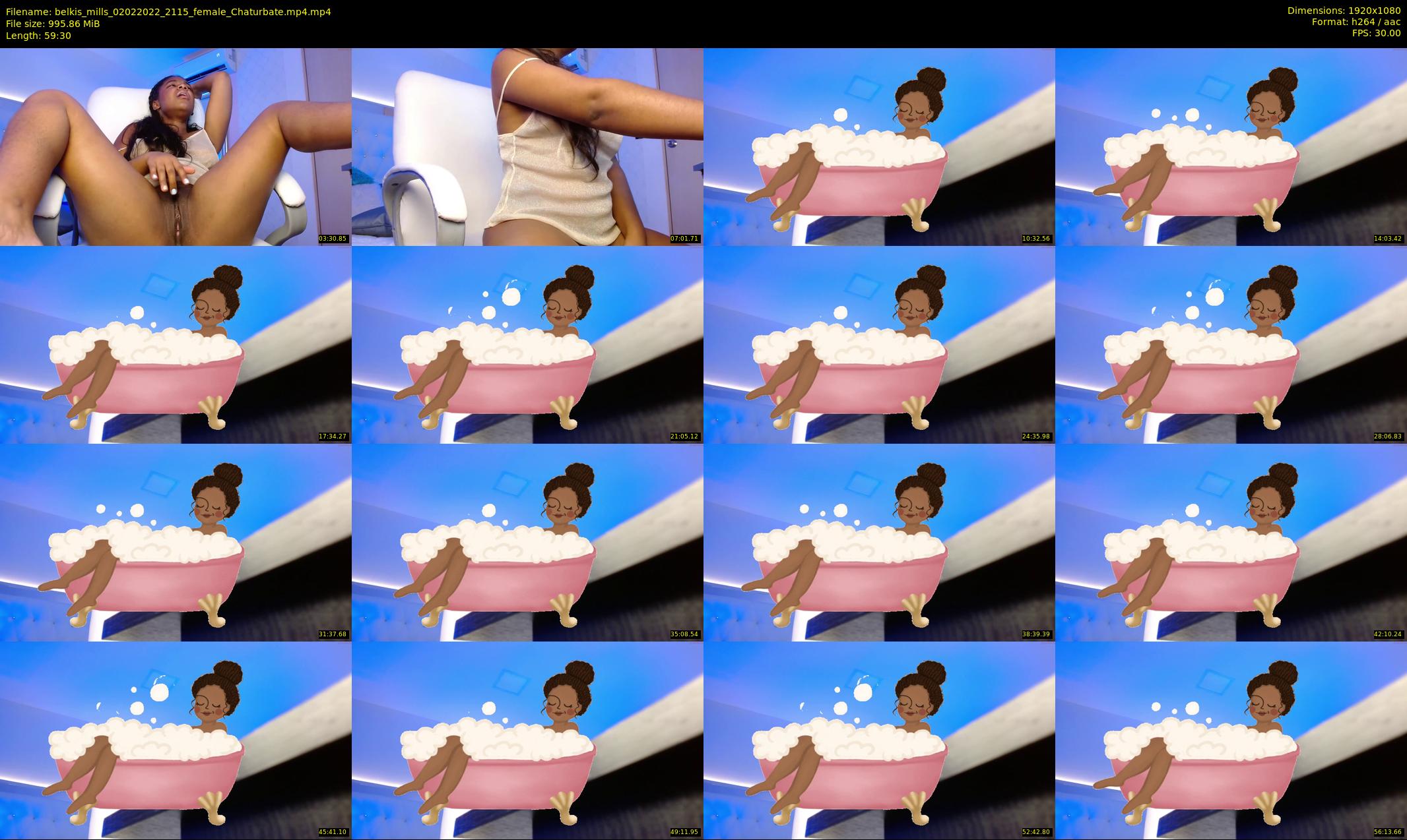 belkis_mills — 60 minute Chaturbate female cam show recording, 1080p, Feb 2, 2022
