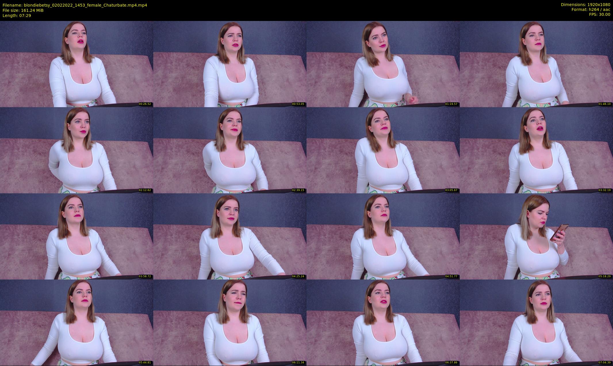 blondiebetsy — 8 minute Chaturbate female cam show recording, 1080p, Feb 2, 2022