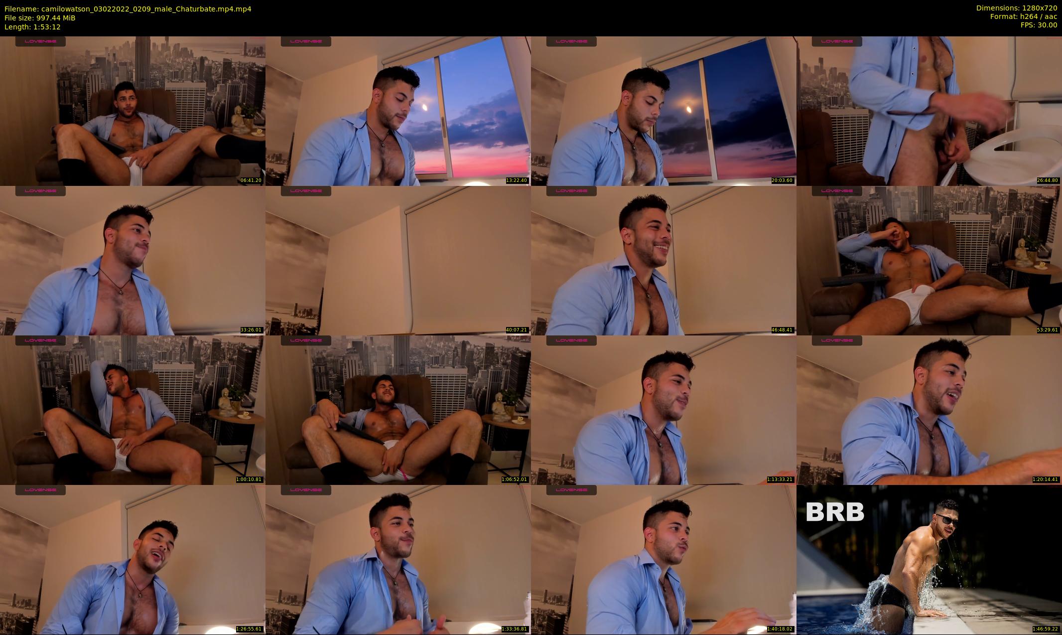 camilowatson — 114 minute Chaturbate male cam show recording, 720p, Feb 3, 2022