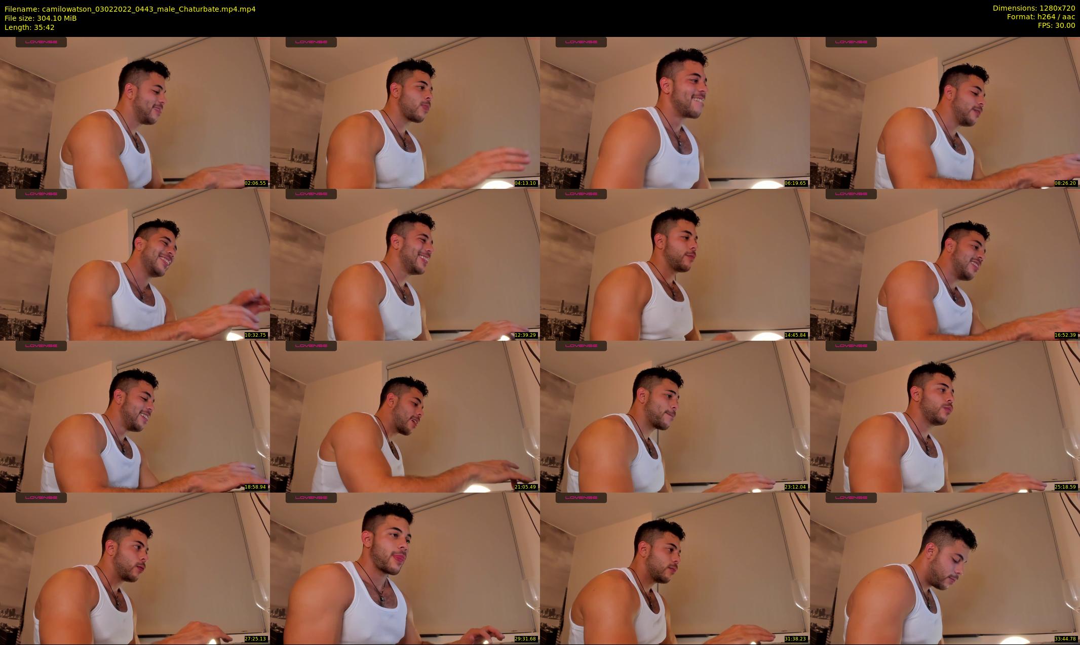 camilowatson — 36 minute Chaturbate male cam show recording, 720p, Feb 3, 2022
