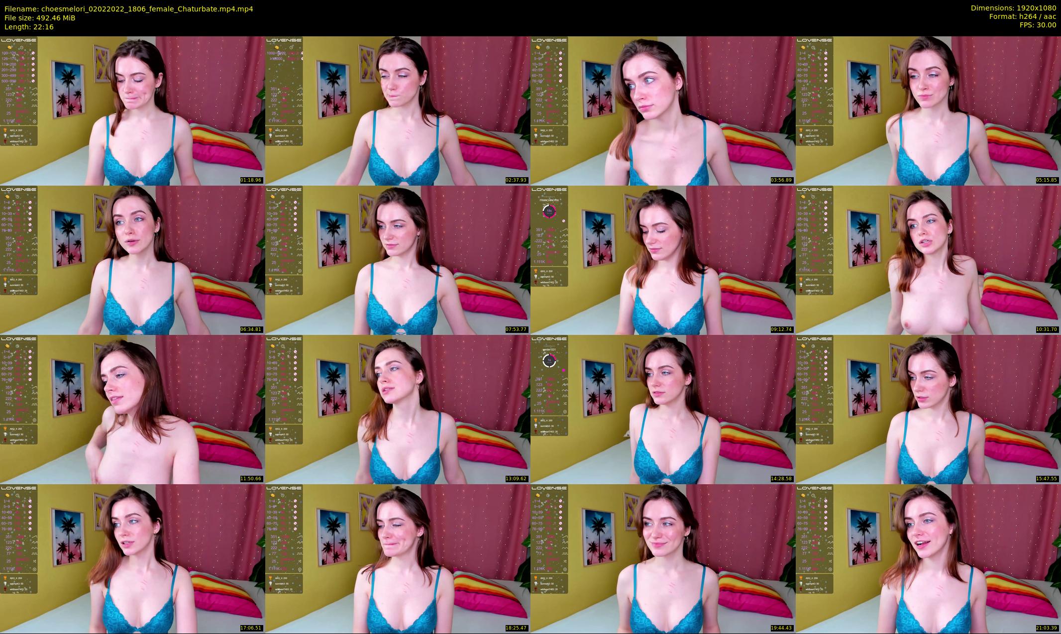 choesmelori — 23 minute Chaturbate couple cam show recording, 1080p, Feb 2, 2022