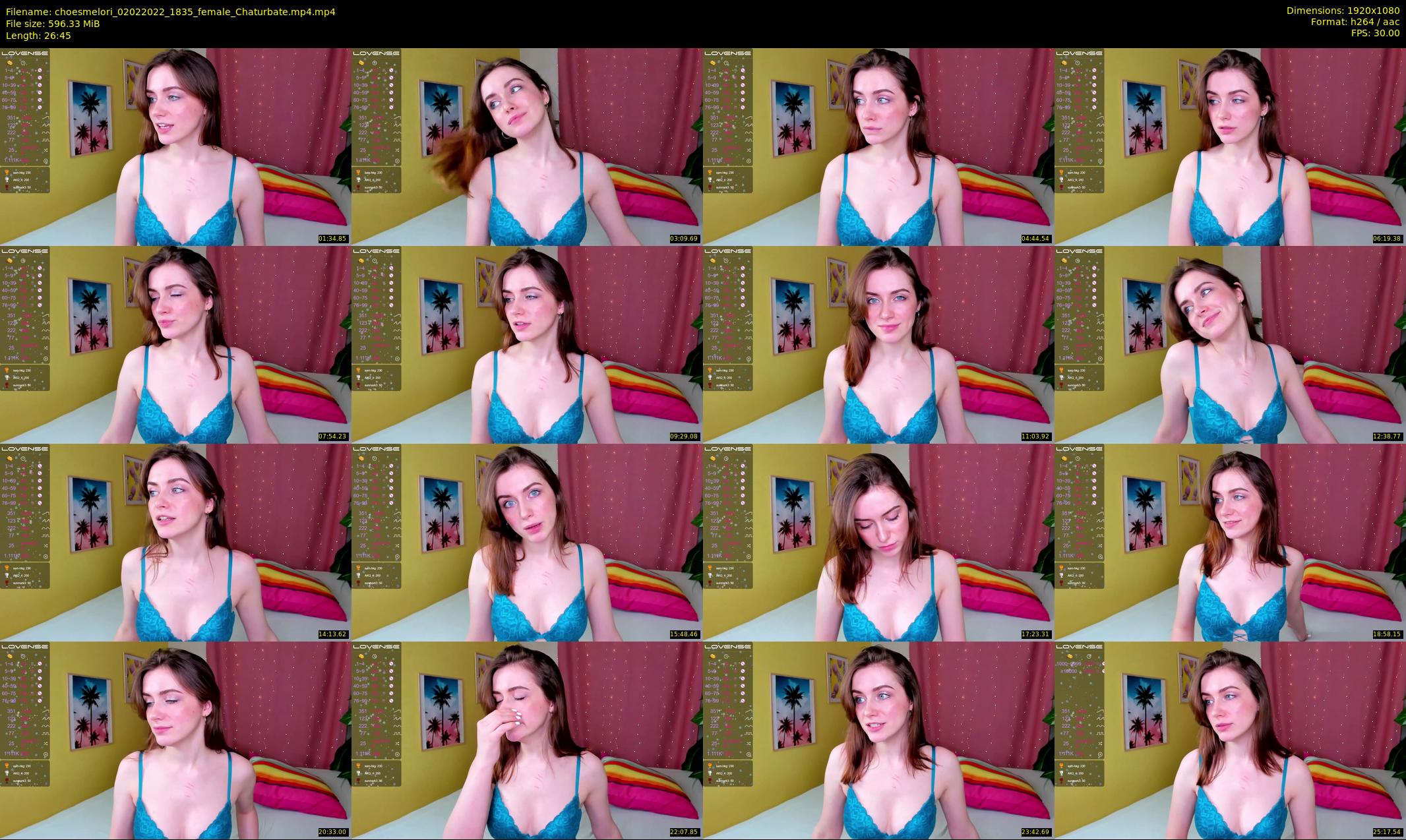 choesmelori — 27 minute Chaturbate couple cam show recording, 1080p, Feb 2, 2022