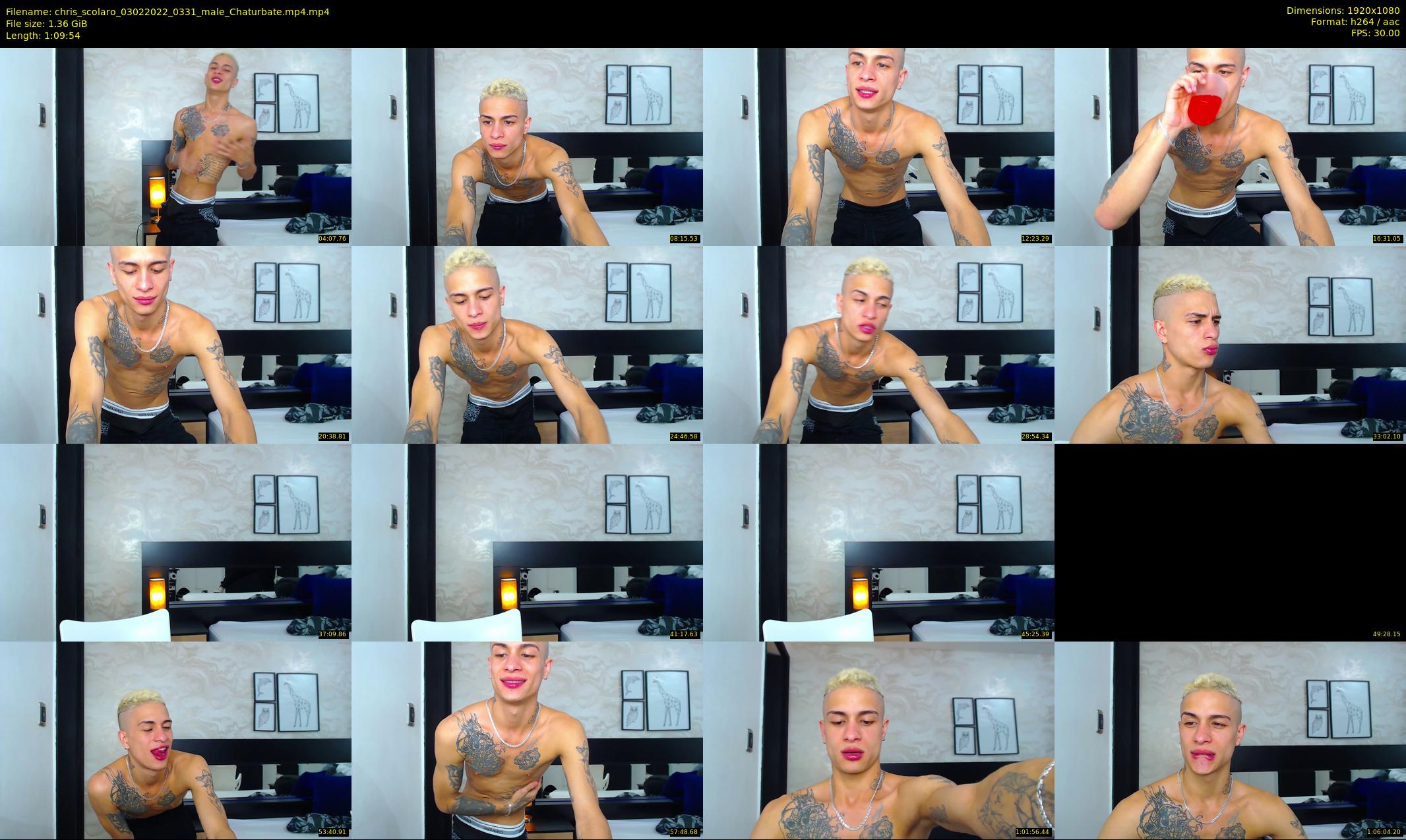 chris_scolaro — 70 minute Chaturbate male cam show recording, 1080p, Feb 3, 2022