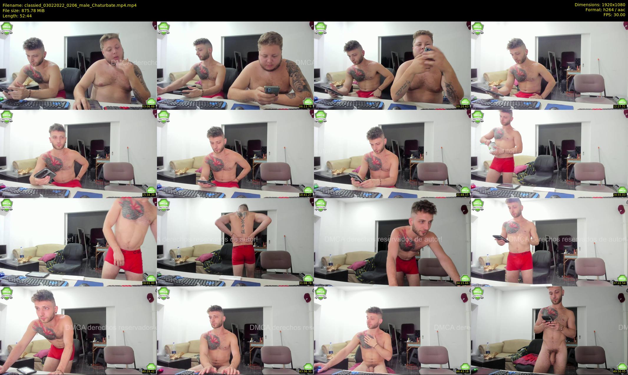 classied — 53 minute Chaturbate male cam show recording, 1080p, Feb 3, 2022
