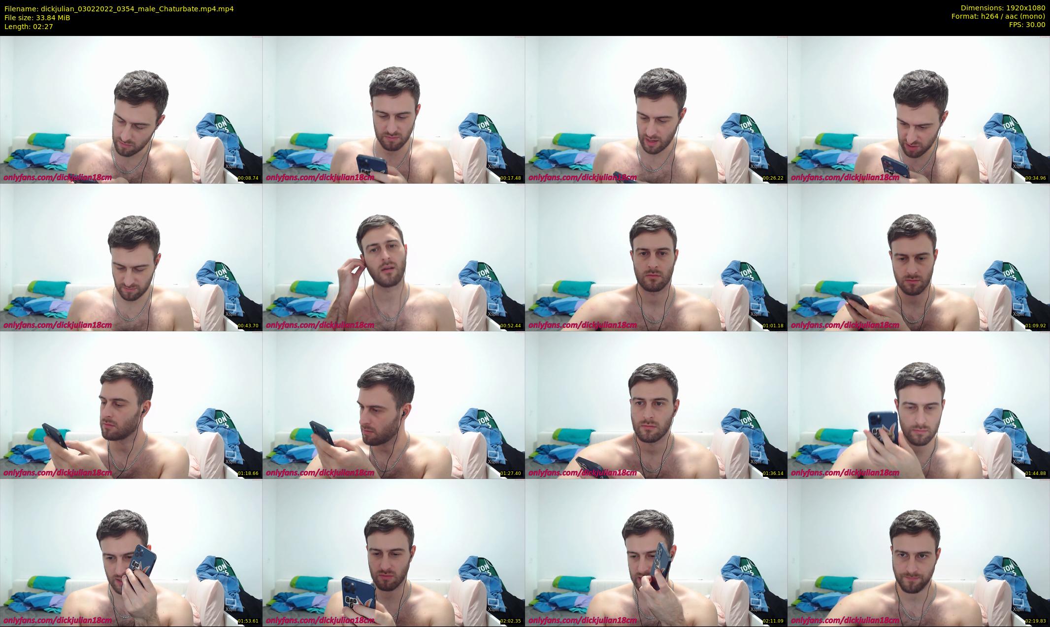 dickjulian — 3 minute Chaturbate male cam show recording, 1080p, Feb 3, 2022