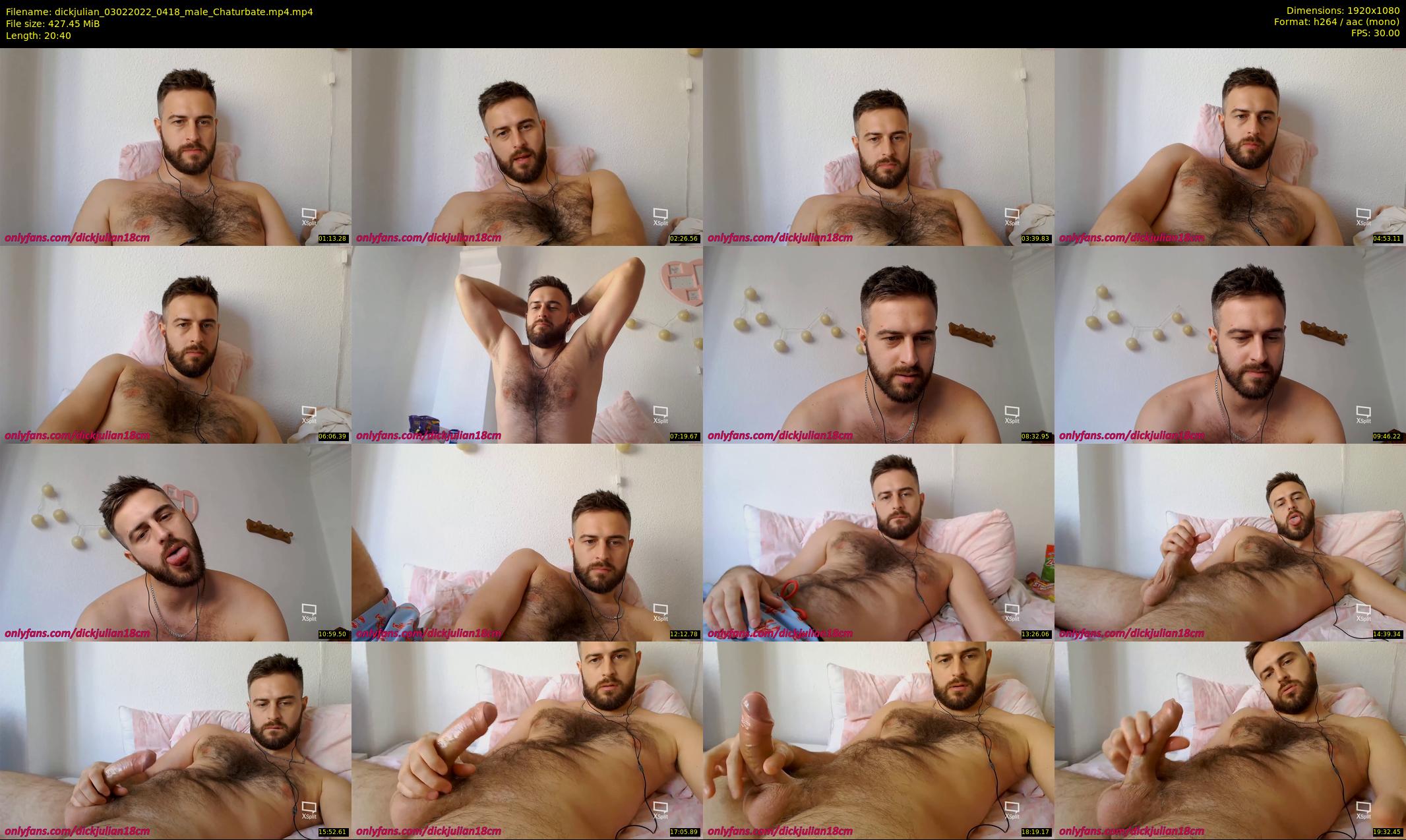 dickjulian — 21 minute Chaturbate male cam show recording, 1080p, Feb 3, 2022