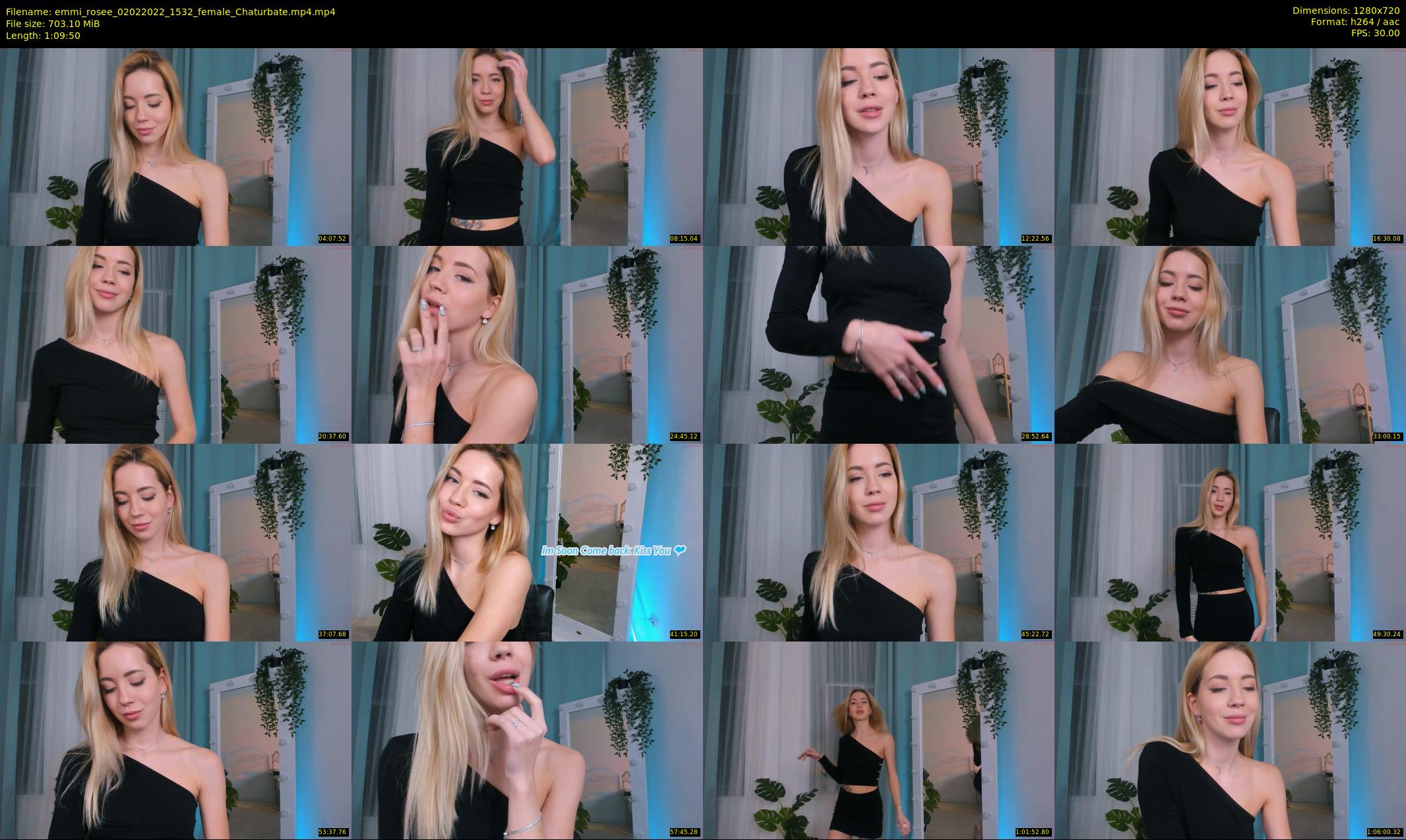 emmi_rosee — 70 minute Chaturbate female cam show recording, 720p, Feb 2, 2022