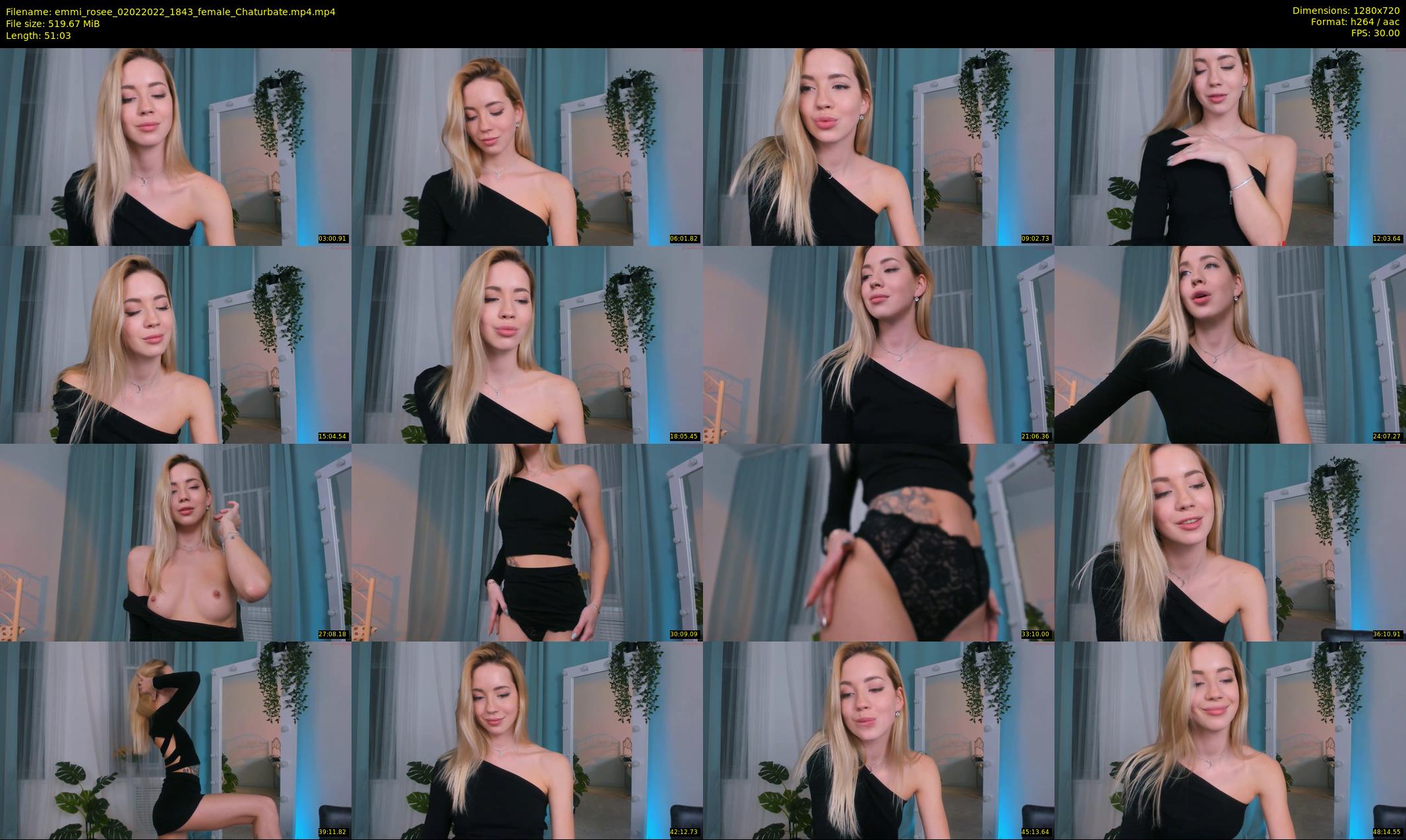 emmi_rosee — 52 minute Chaturbate female cam show recording, 720p, Feb 2, 2022