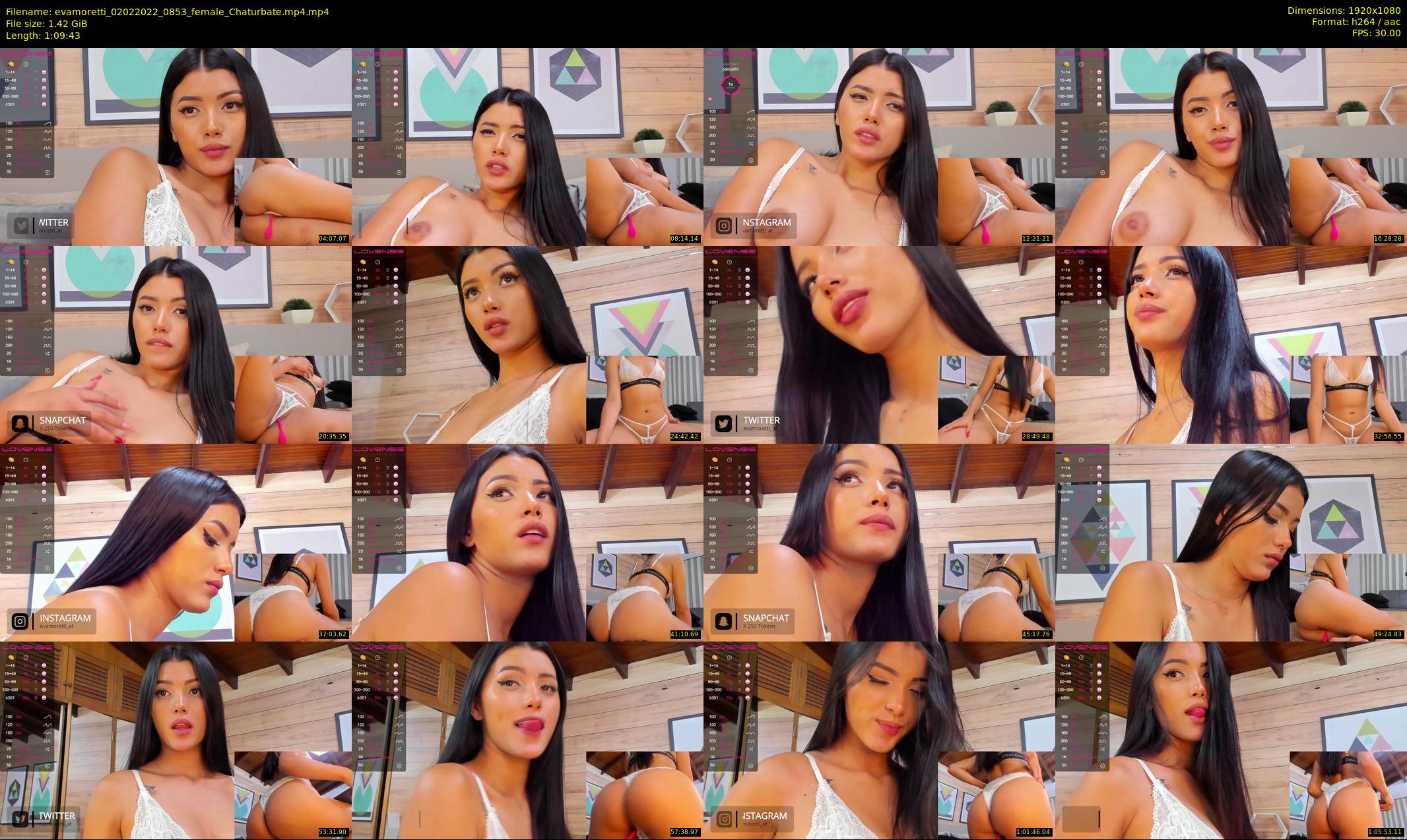evamoretti — 70 minute Chaturbate female cam show recording, 1080p, Feb 2, 2022