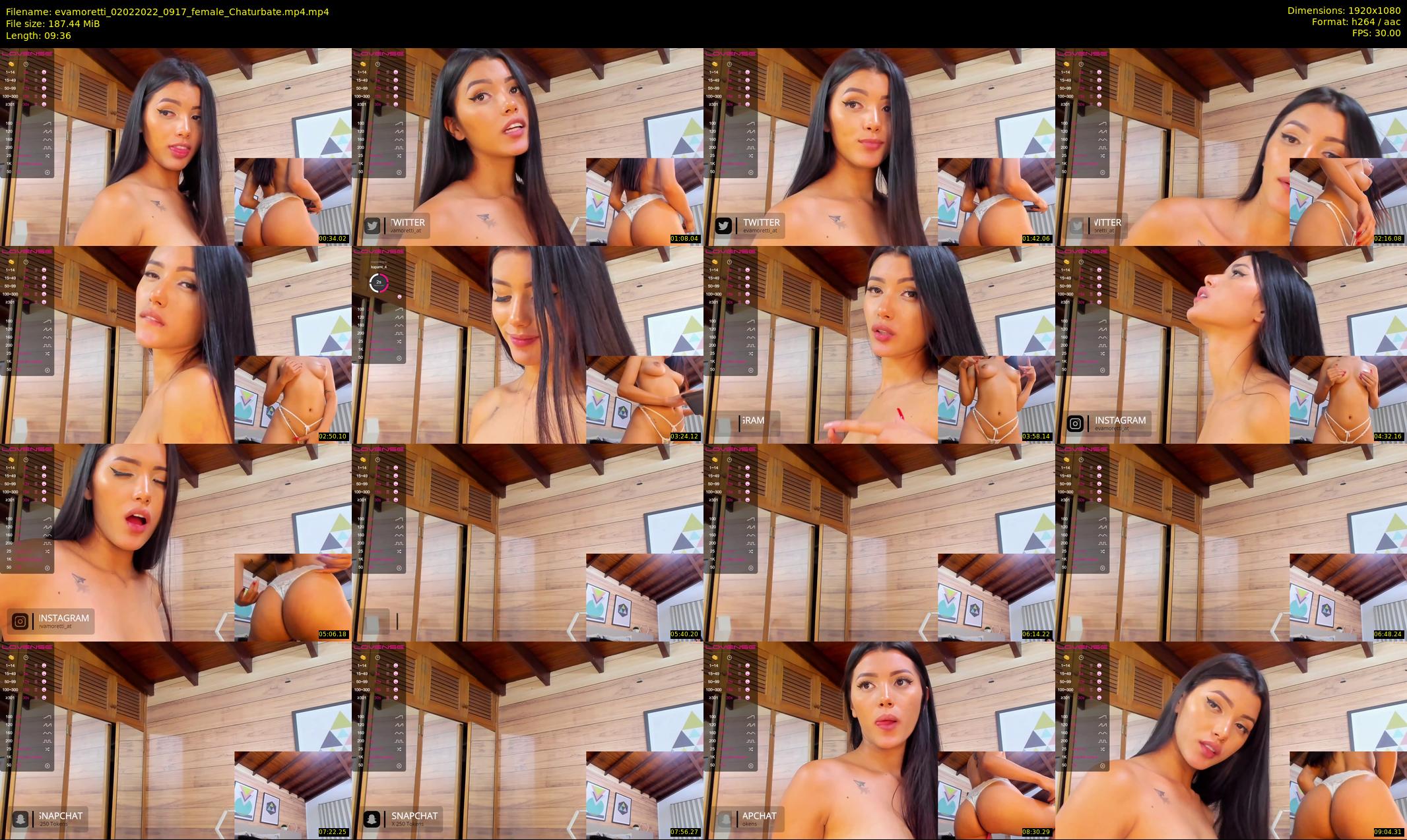 evamoretti — 10 minute Chaturbate female cam show recording, 1080p, Feb 2, 2022