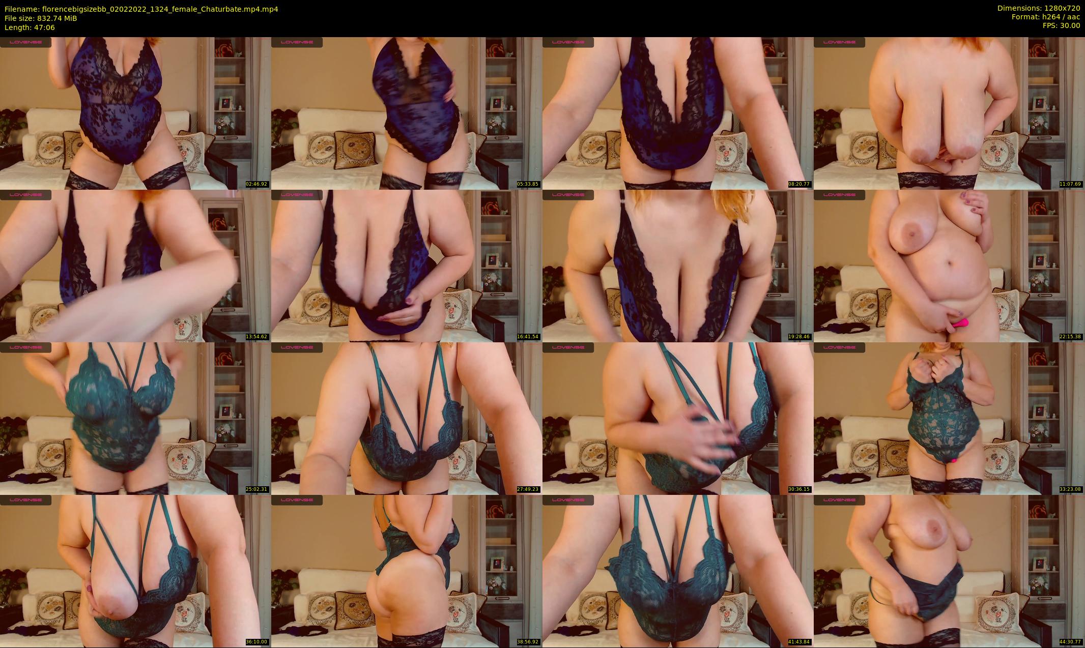 florencebigsizebb — 48 minute Chaturbate female cam show recording, 720p, Feb 2, 2022